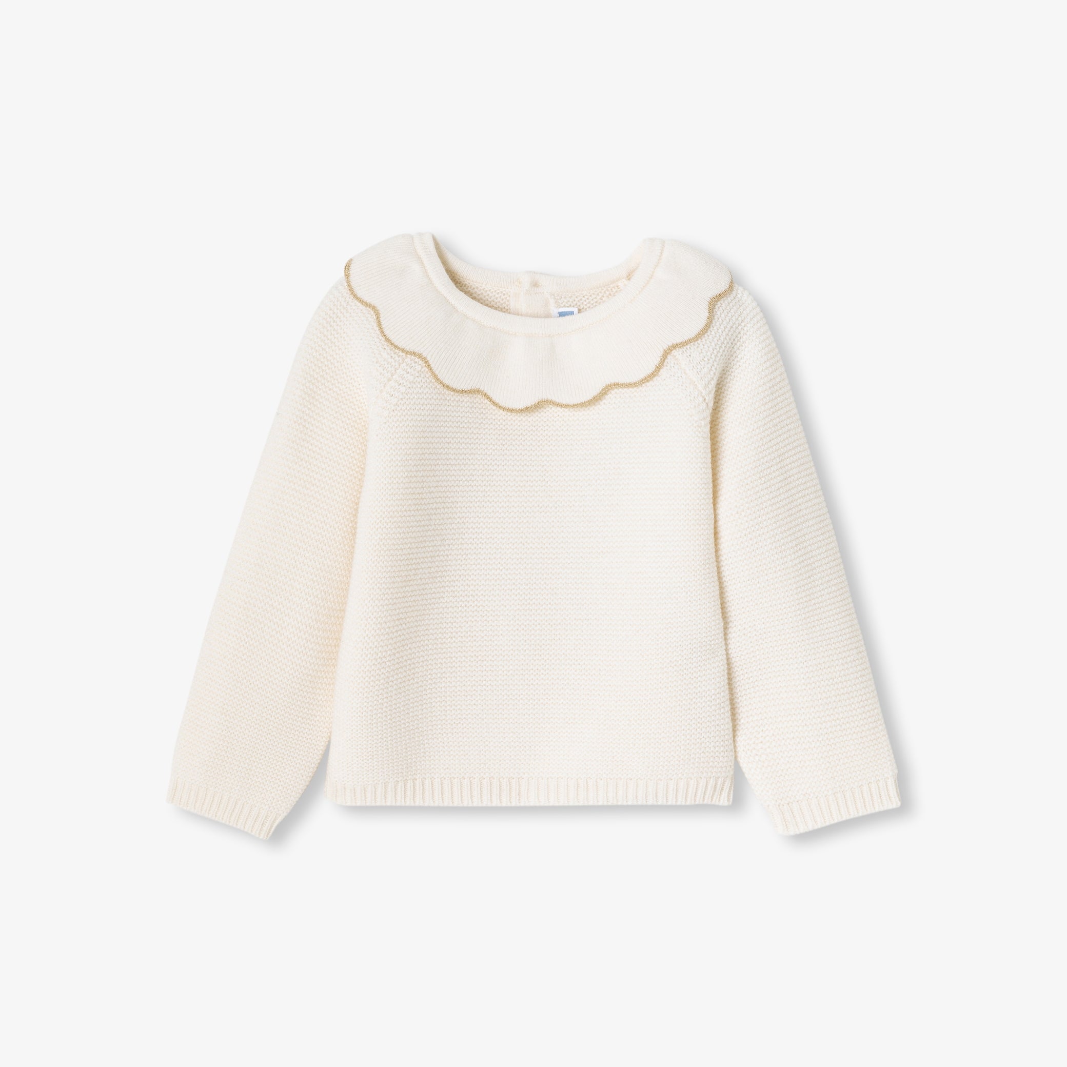 Baby girl collar jumper