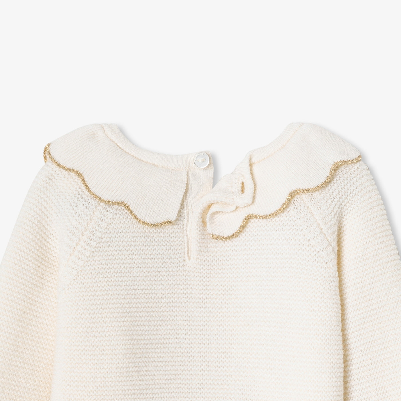 Baby girl collar jumper