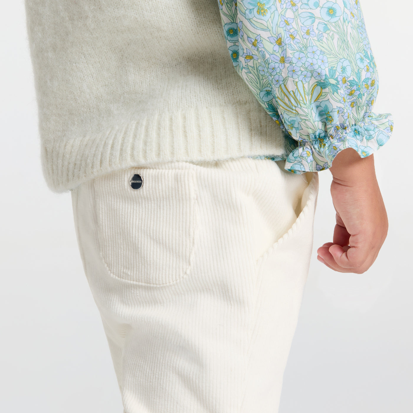 Baby girl velvet trousers