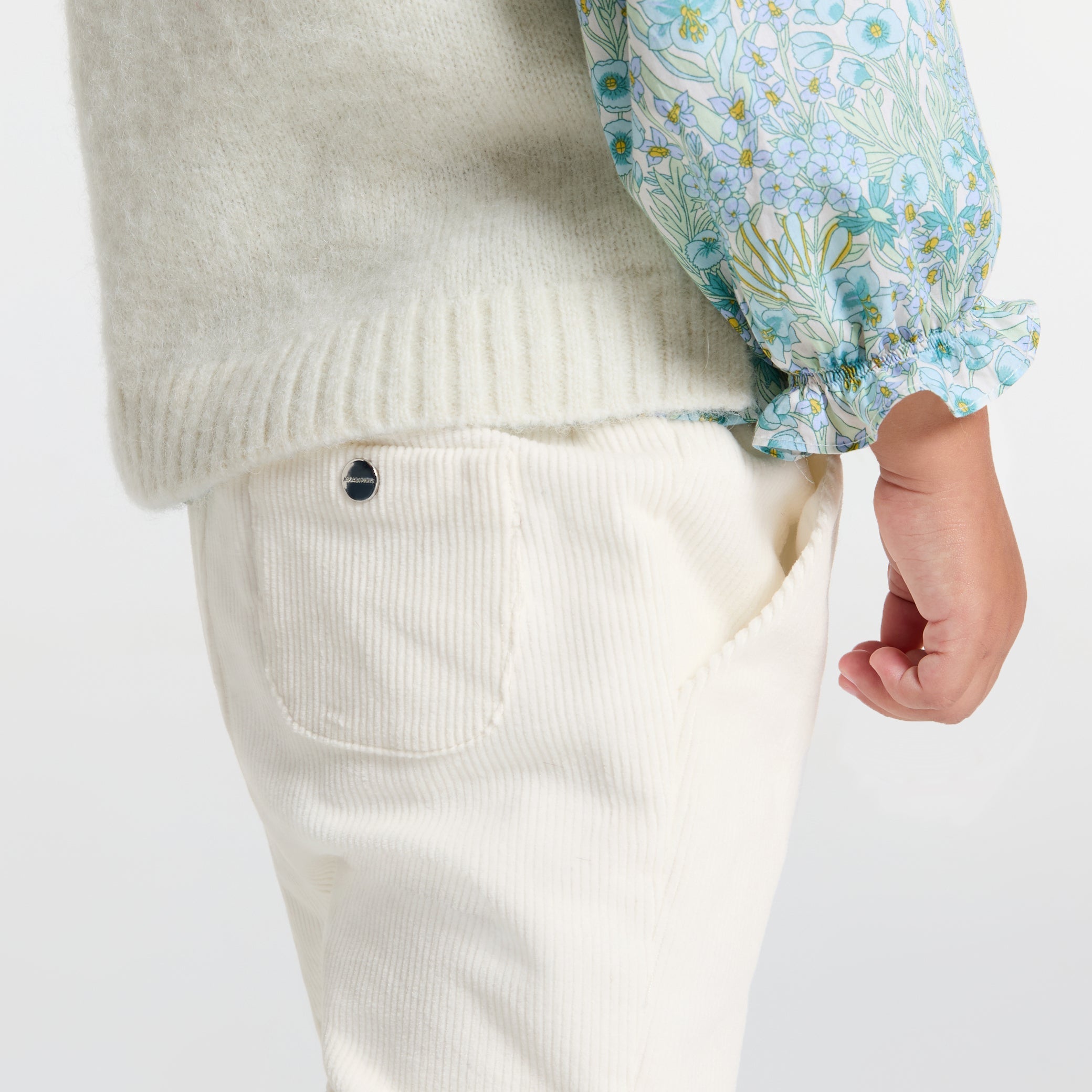 Baby girl velvet trousers