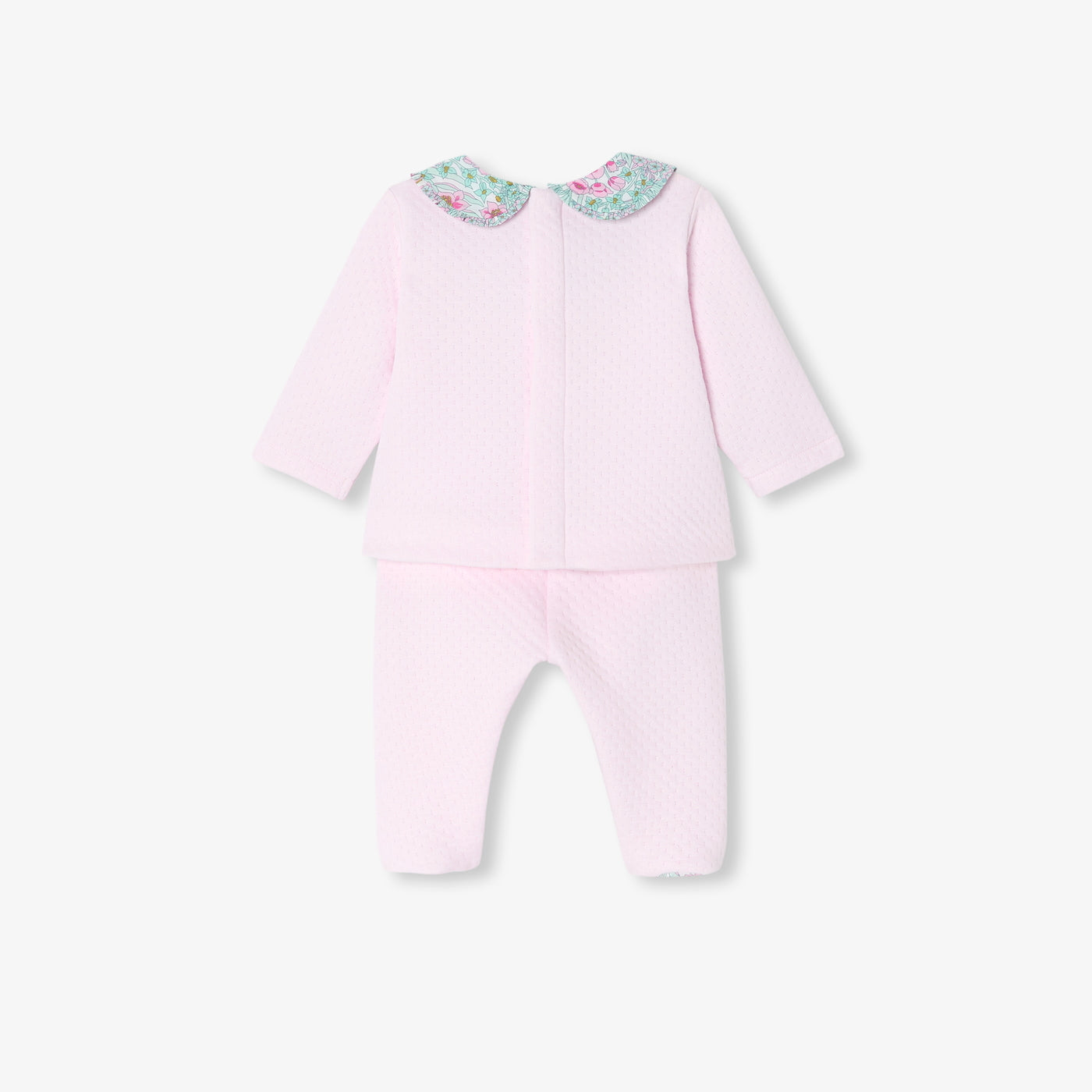 Baby girl comfort set in double sided jersey