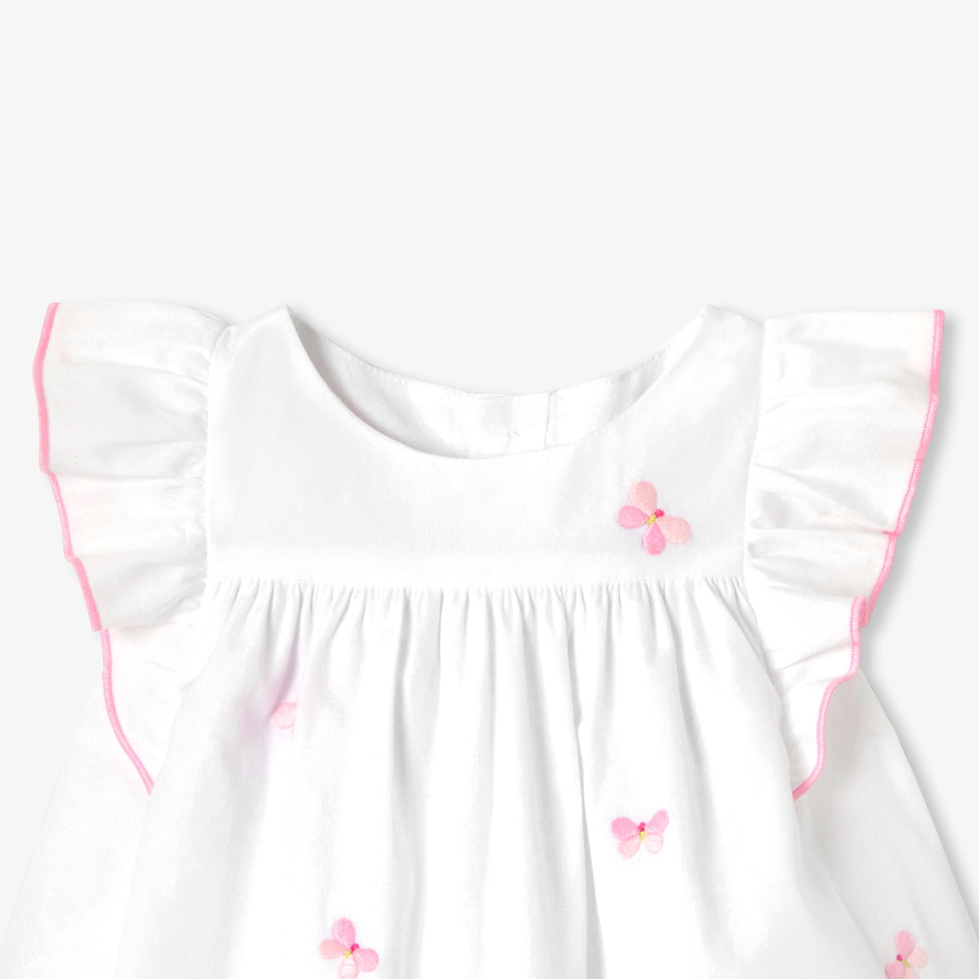 Baby girl dress in cotton poplin