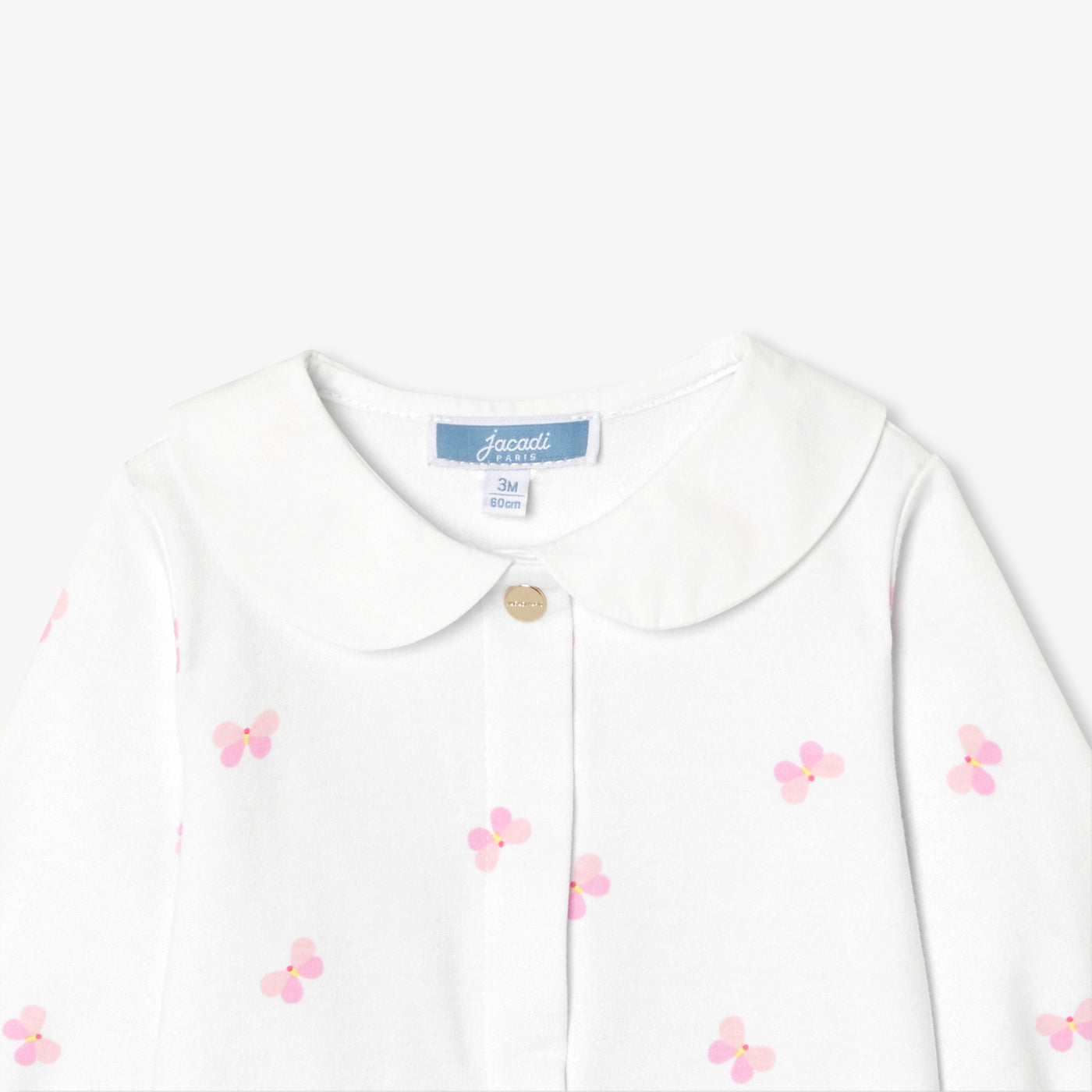 Baby girl pyjamas in interlock cotton