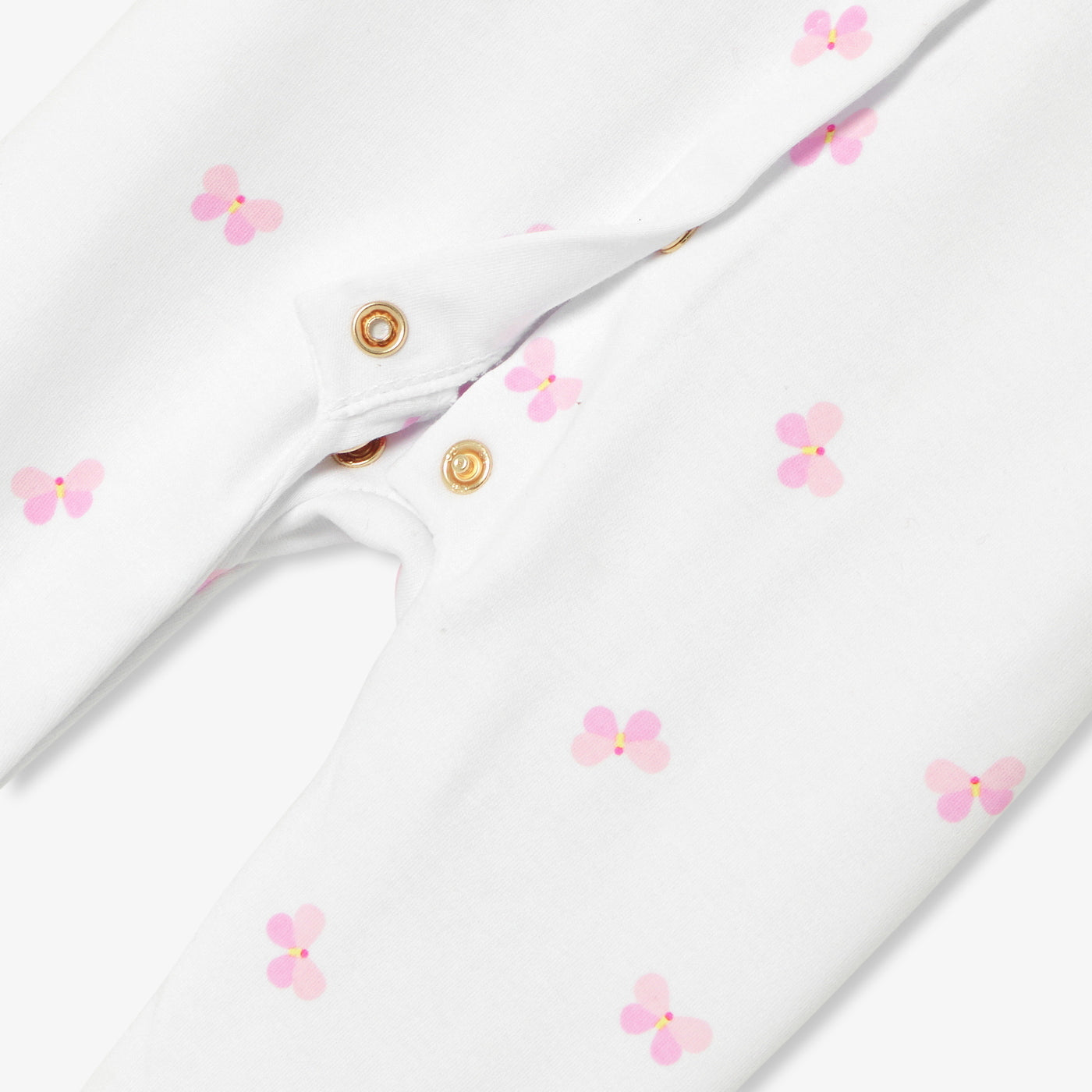 Baby girl pyjamas in interlock cotton