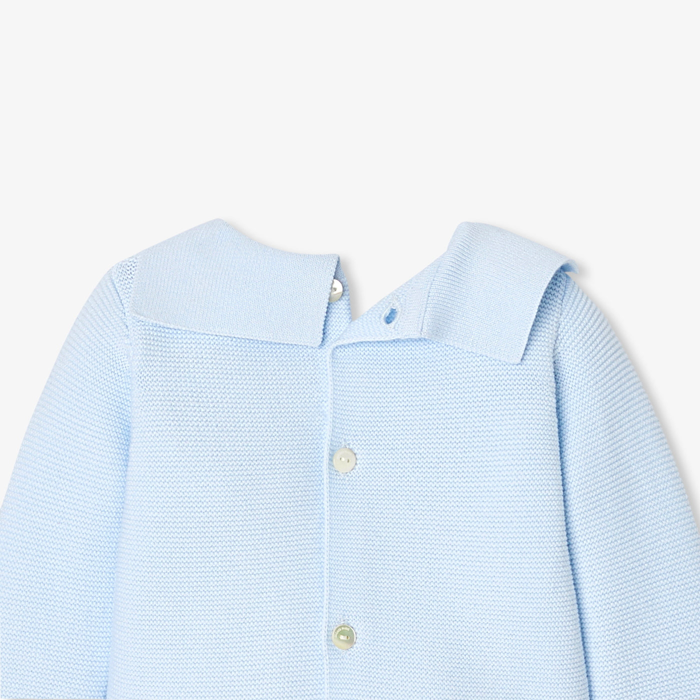 Baby boy set in garter stitch