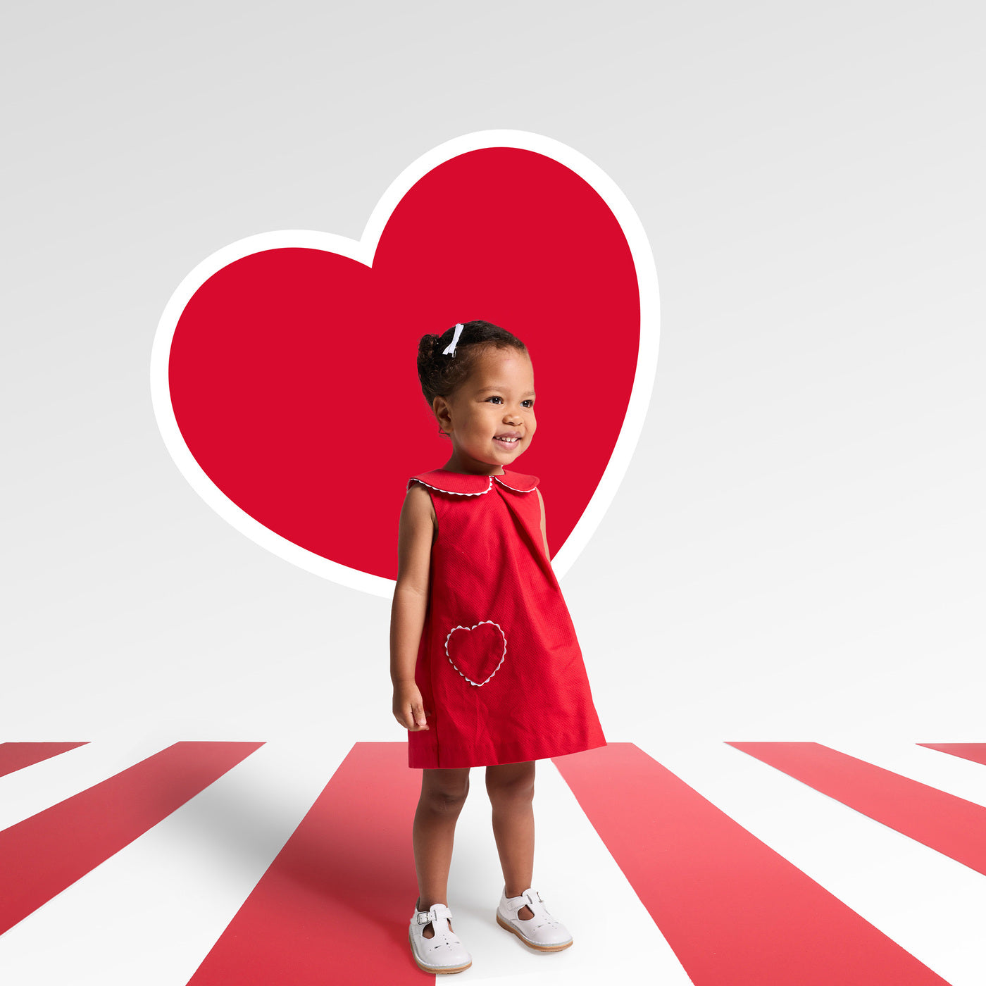 Baby girl sleeveless dress in cotton piqué