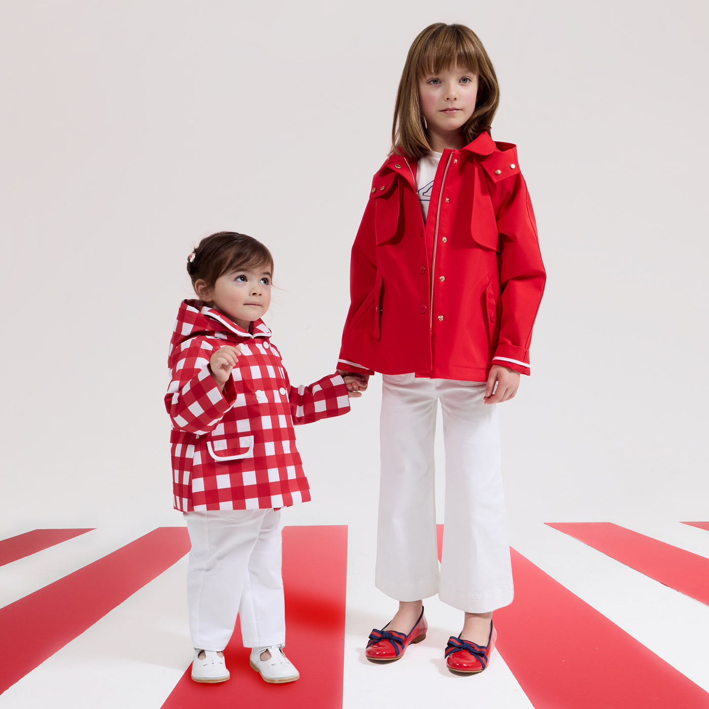 Baby girl gingham coat