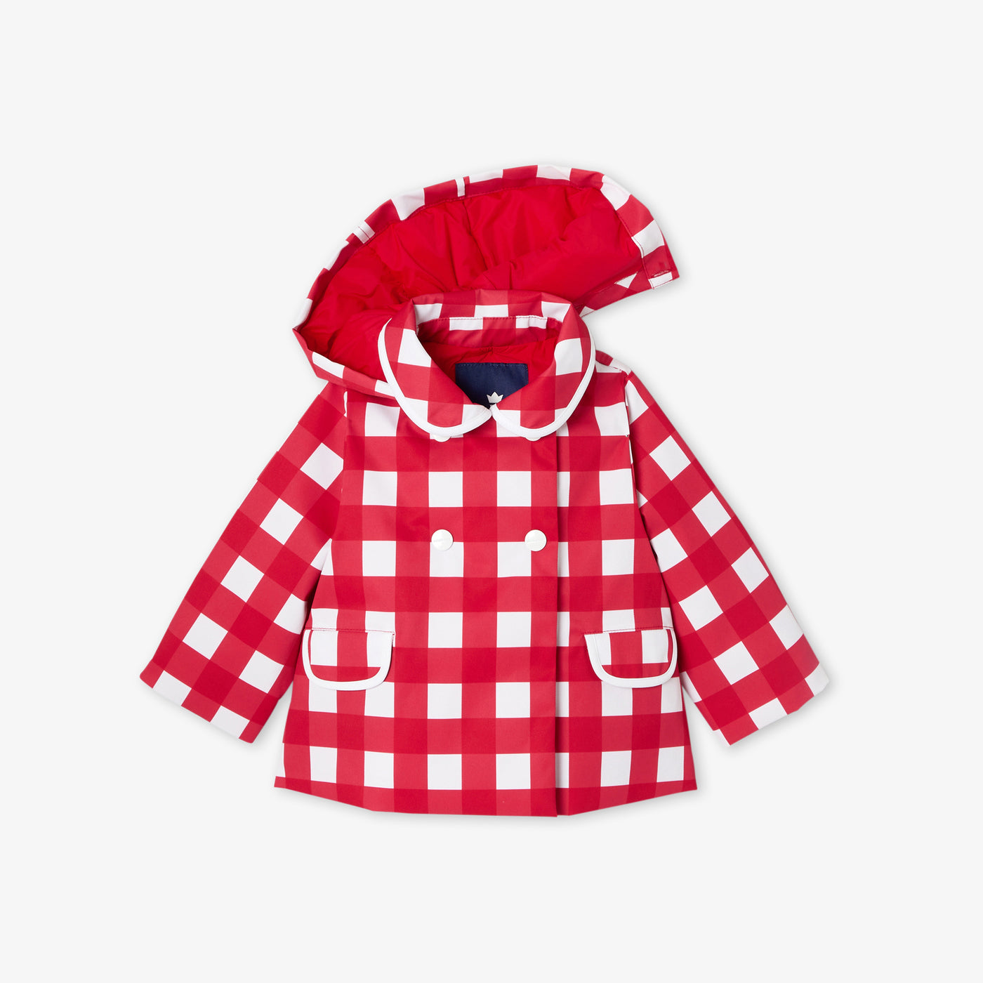 Baby girl gingham coat