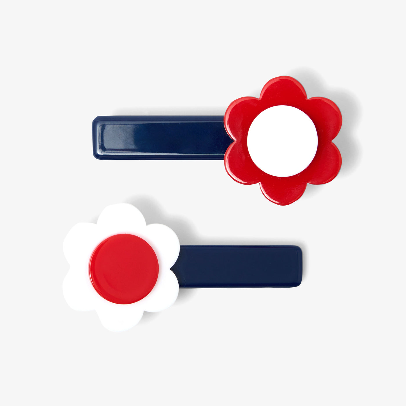 Girl pair of flower hair clips