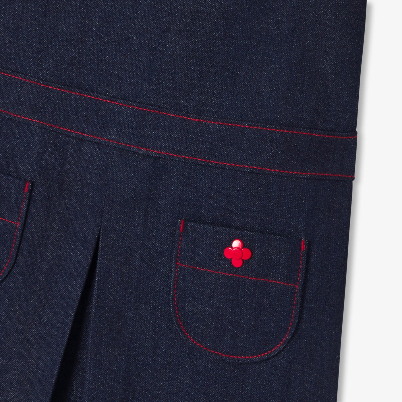 Girl raw denim dress