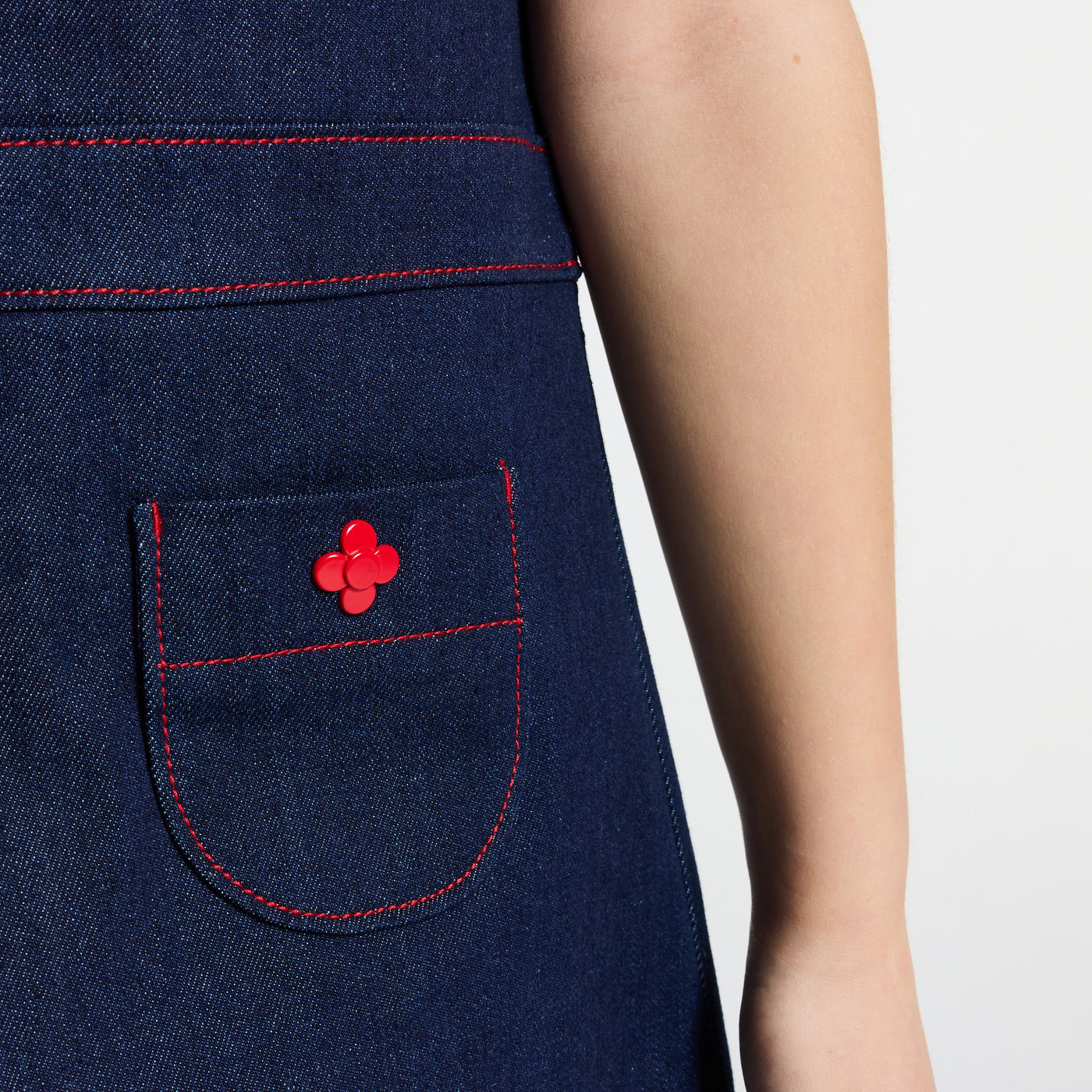 Girl raw denim dress