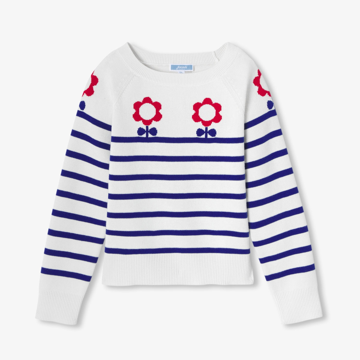 Girl jersey knit sailor sweater
