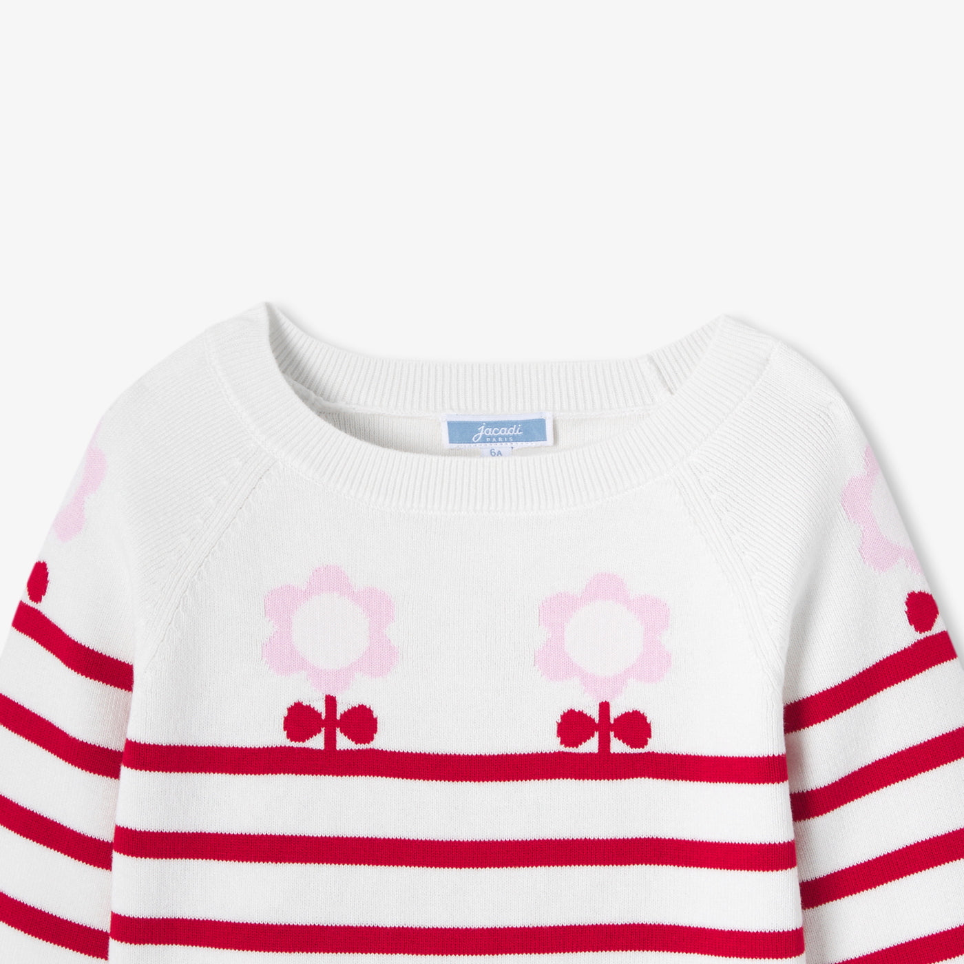Girl jersey knit sailor sweater