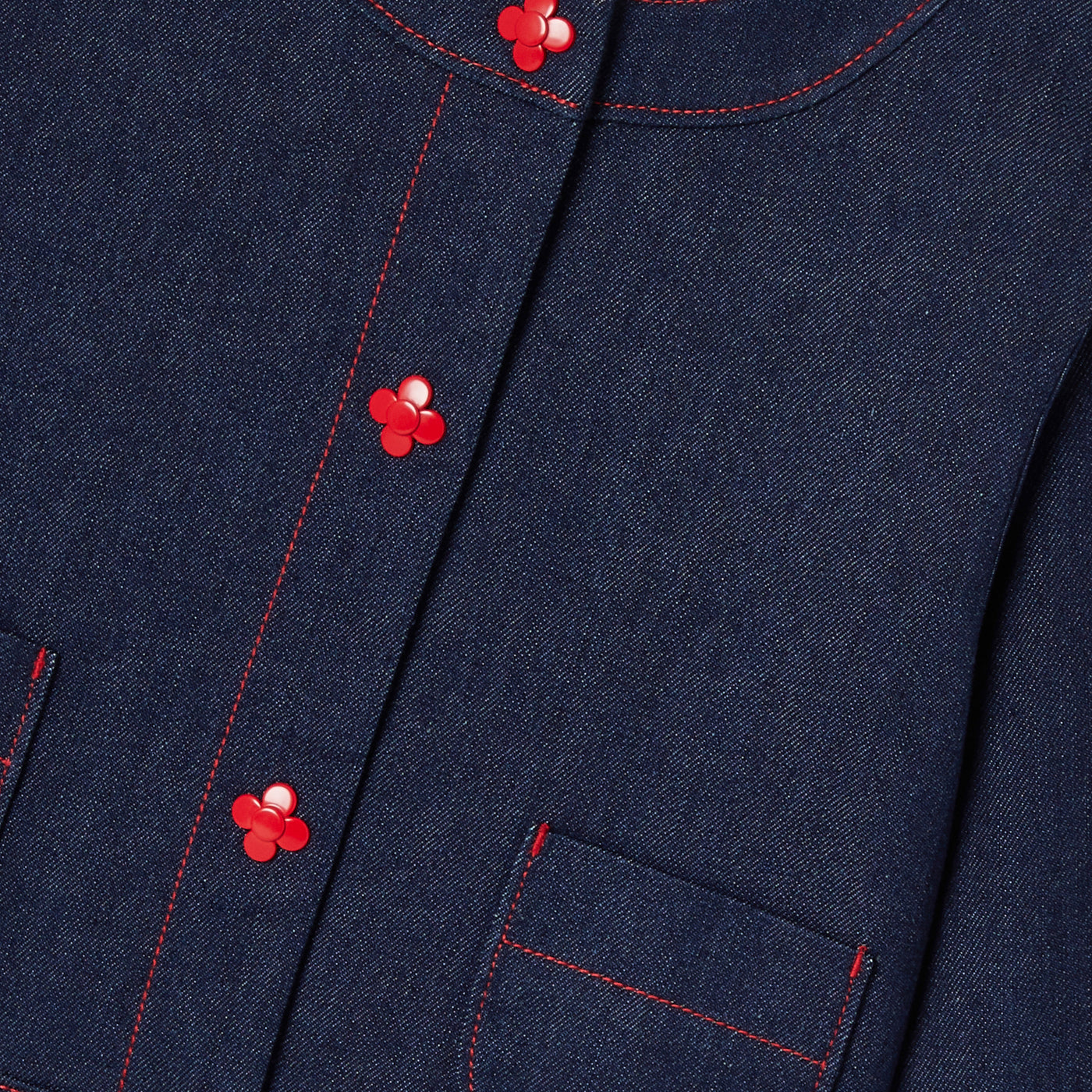 Girl raw denim jacket