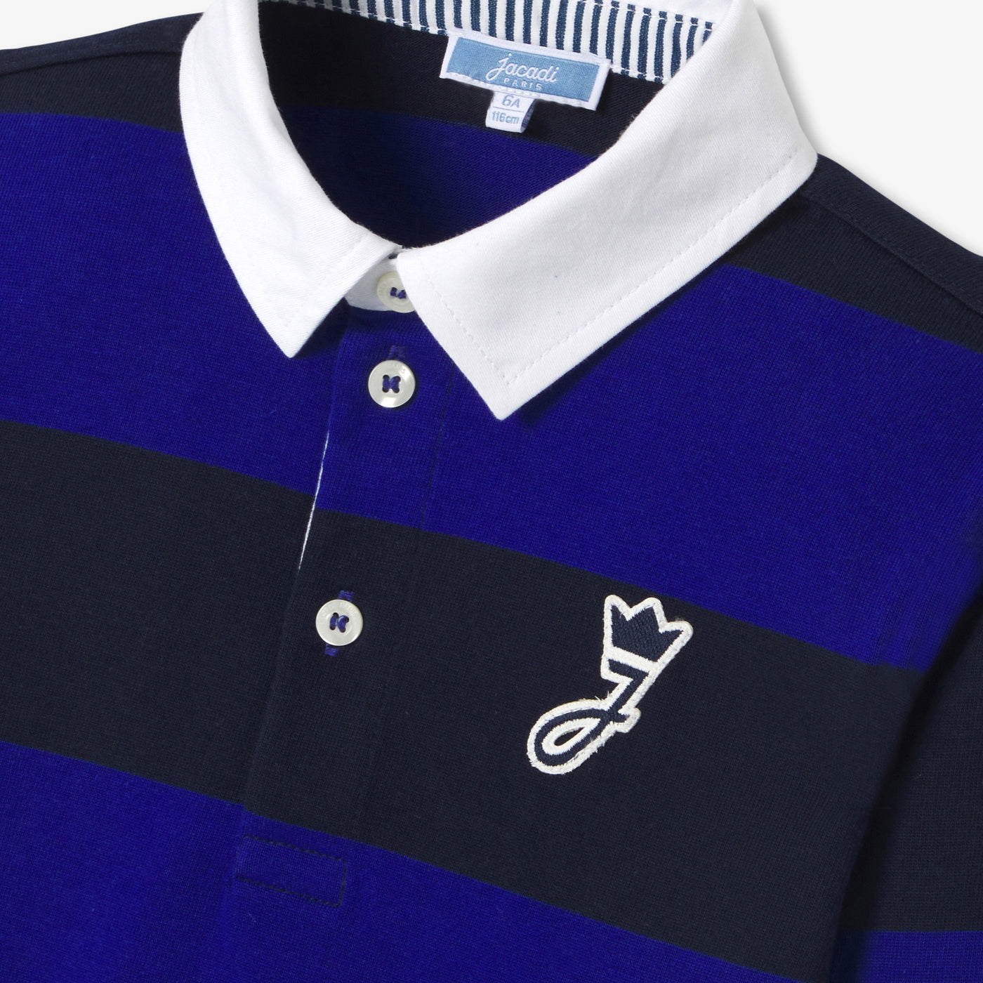 Child long-sleeved rugby polo shirt