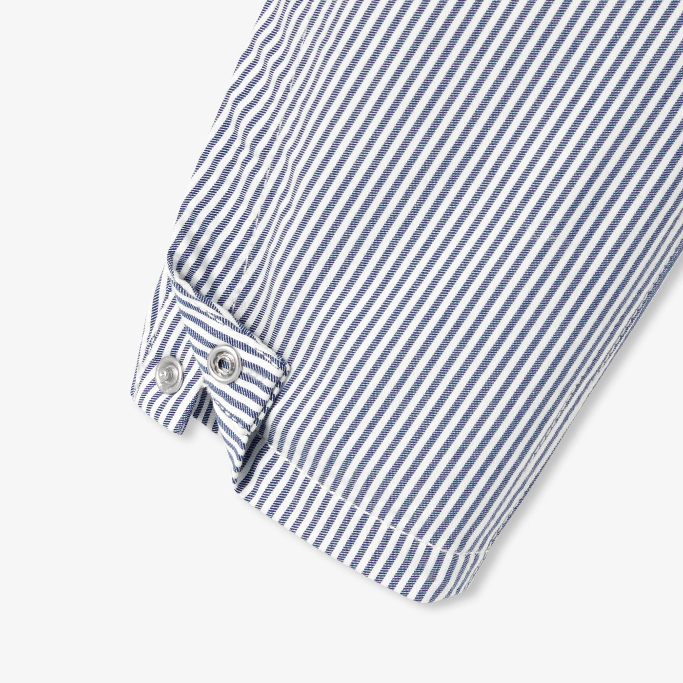 Baby dungarees in striped twill