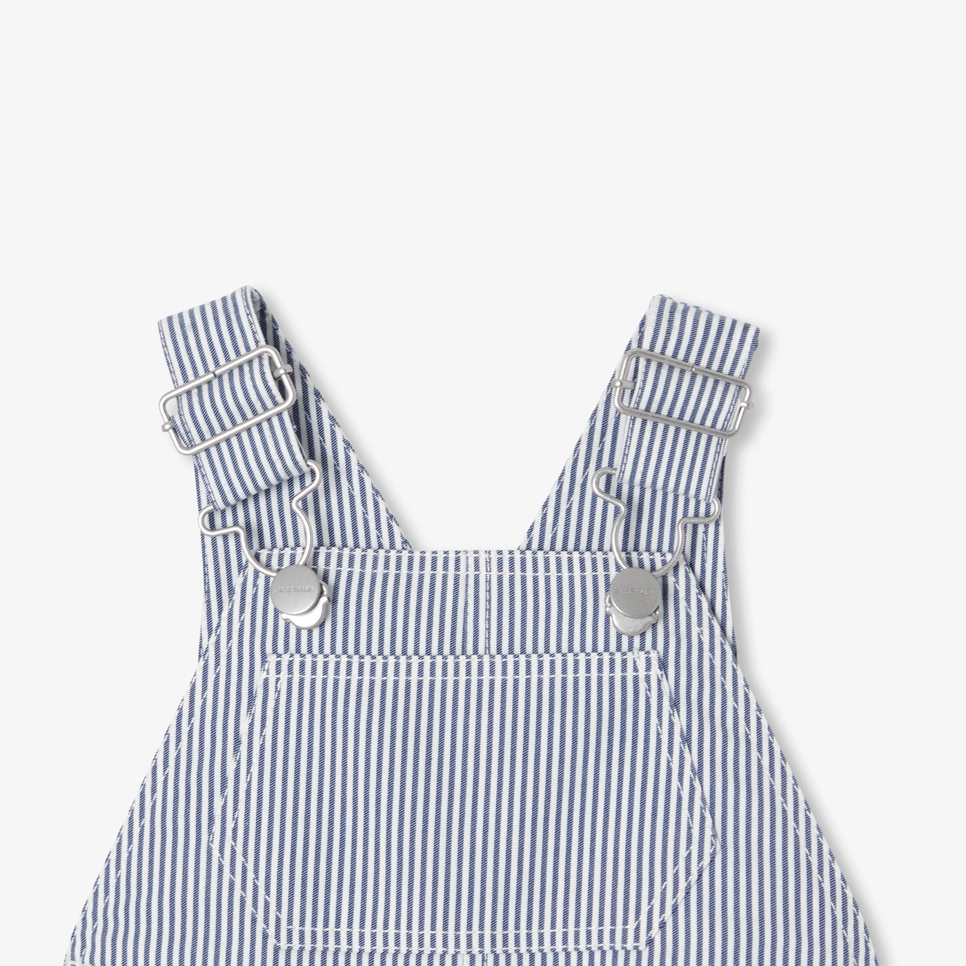Baby boy striped twill dungaree shorts