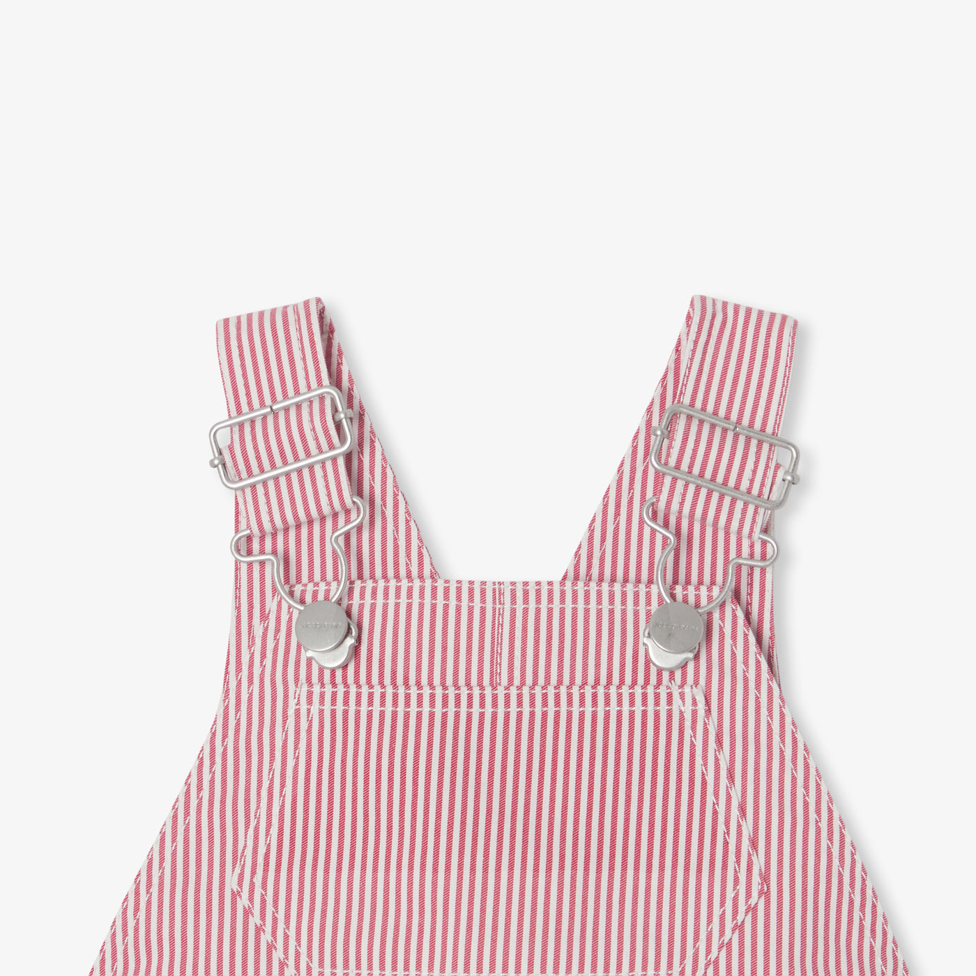 Baby boy striped twill dungaree shorts