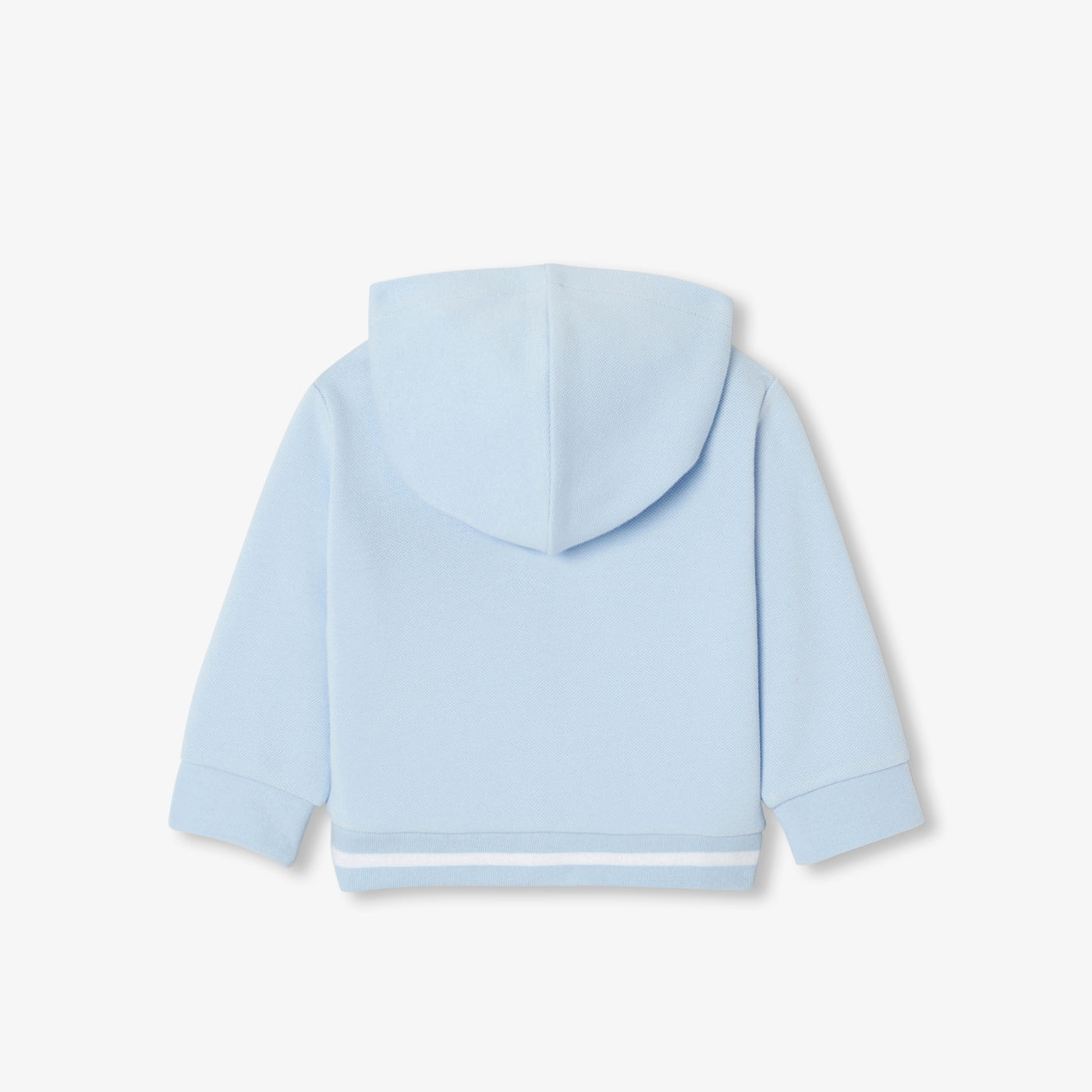 Baby boy piqué zip-up sweatshirt