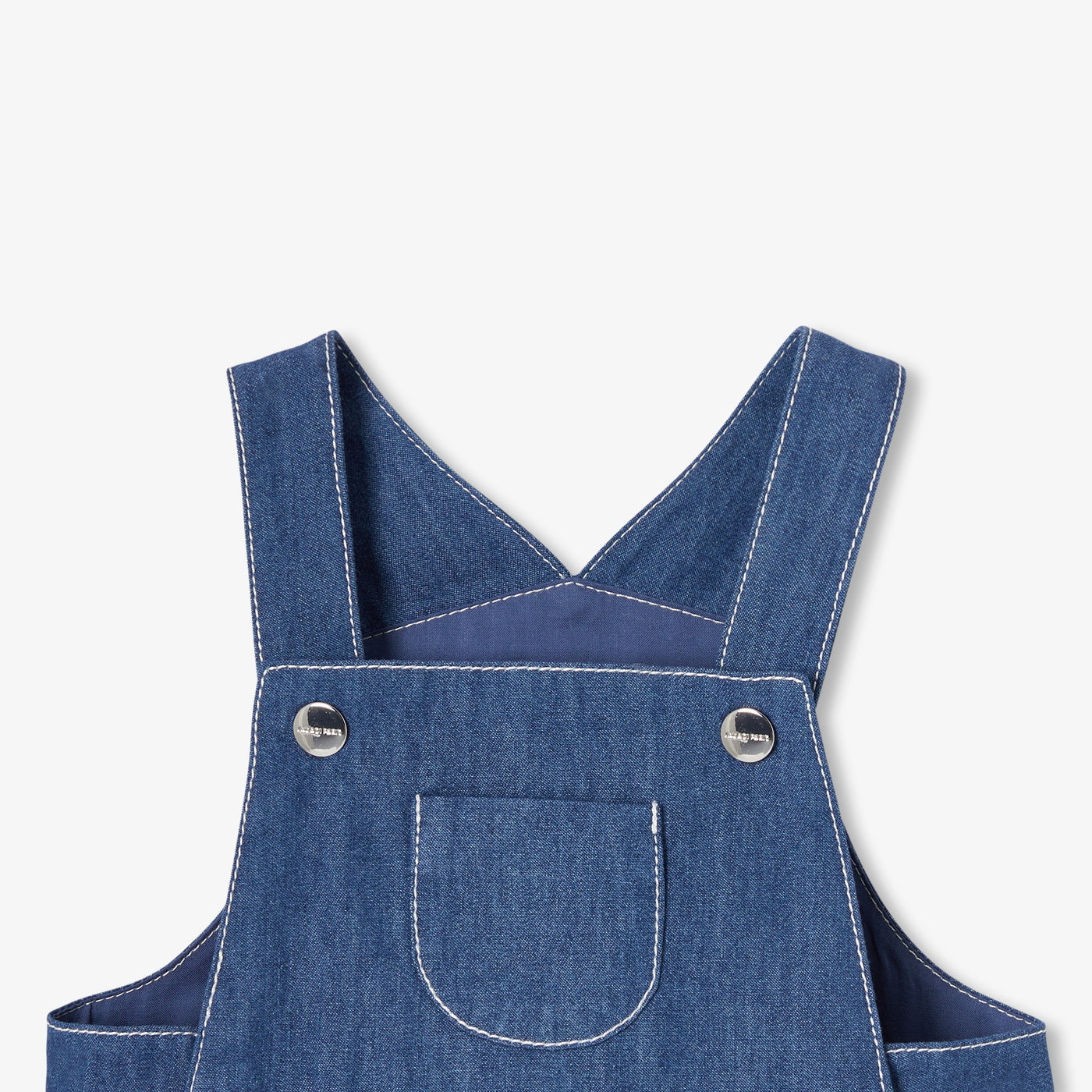 Baby soft denim dungarees