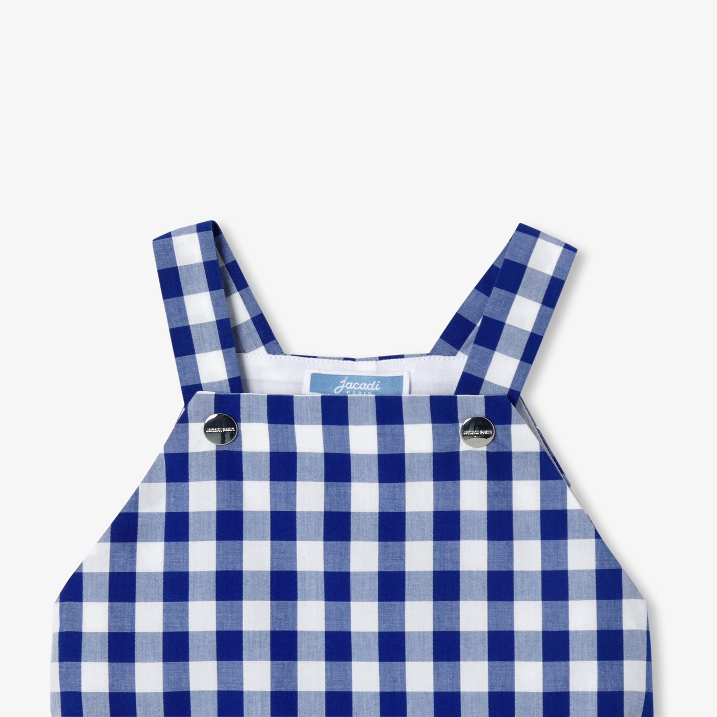 Baby boy Gingham short dungarees