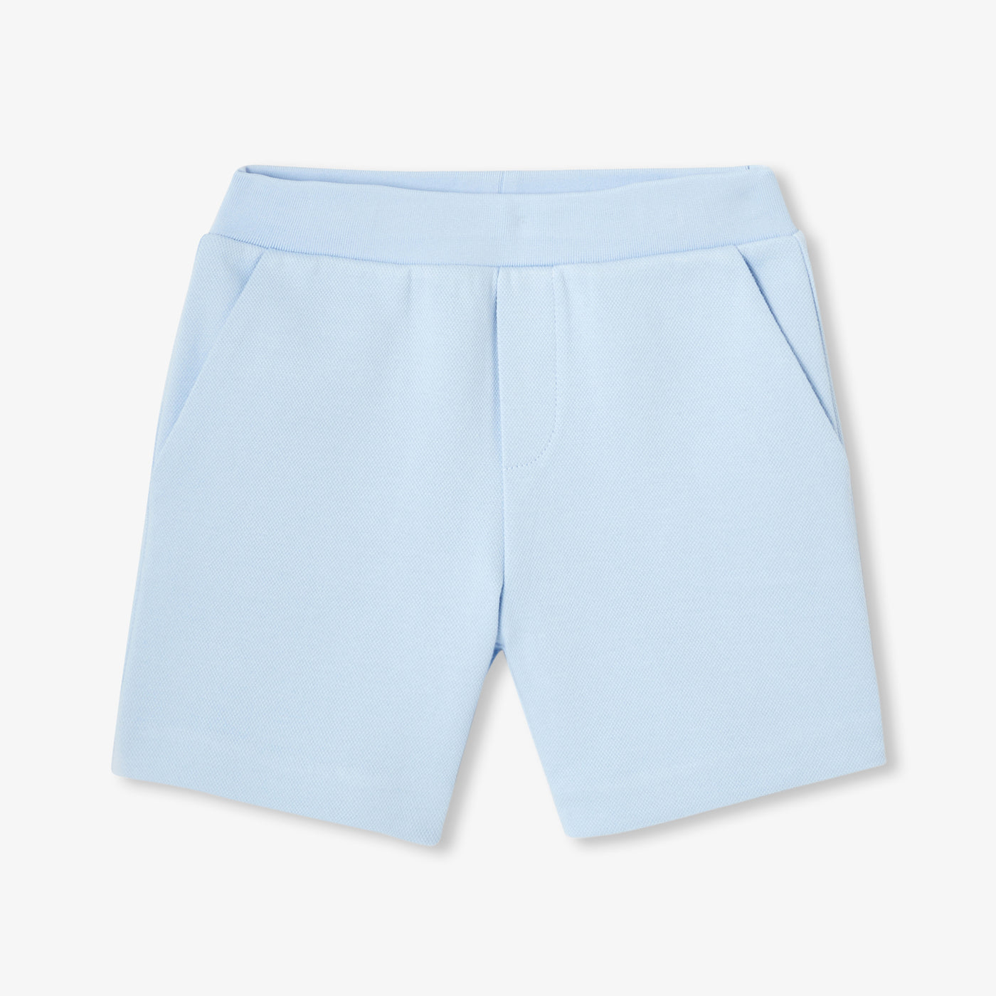 Boy double-sided piqué fleece shorts