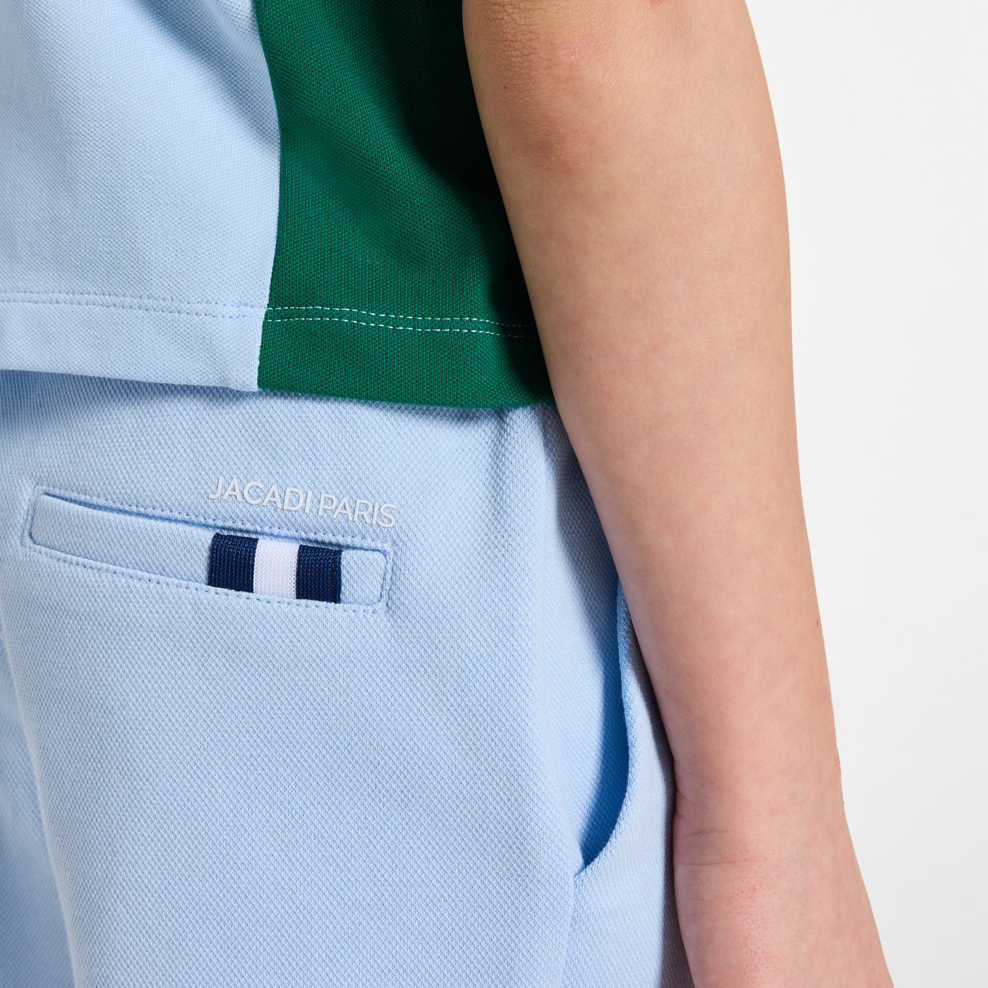 Boy double-sided piqué fleece shorts