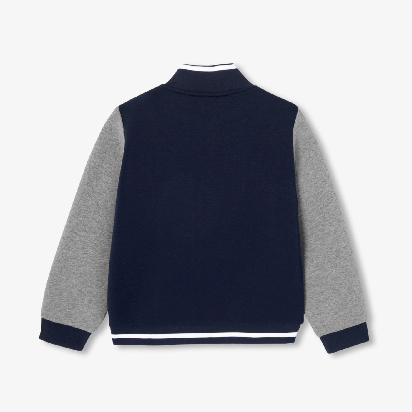 Boy varsity cardigan - marine/gris
