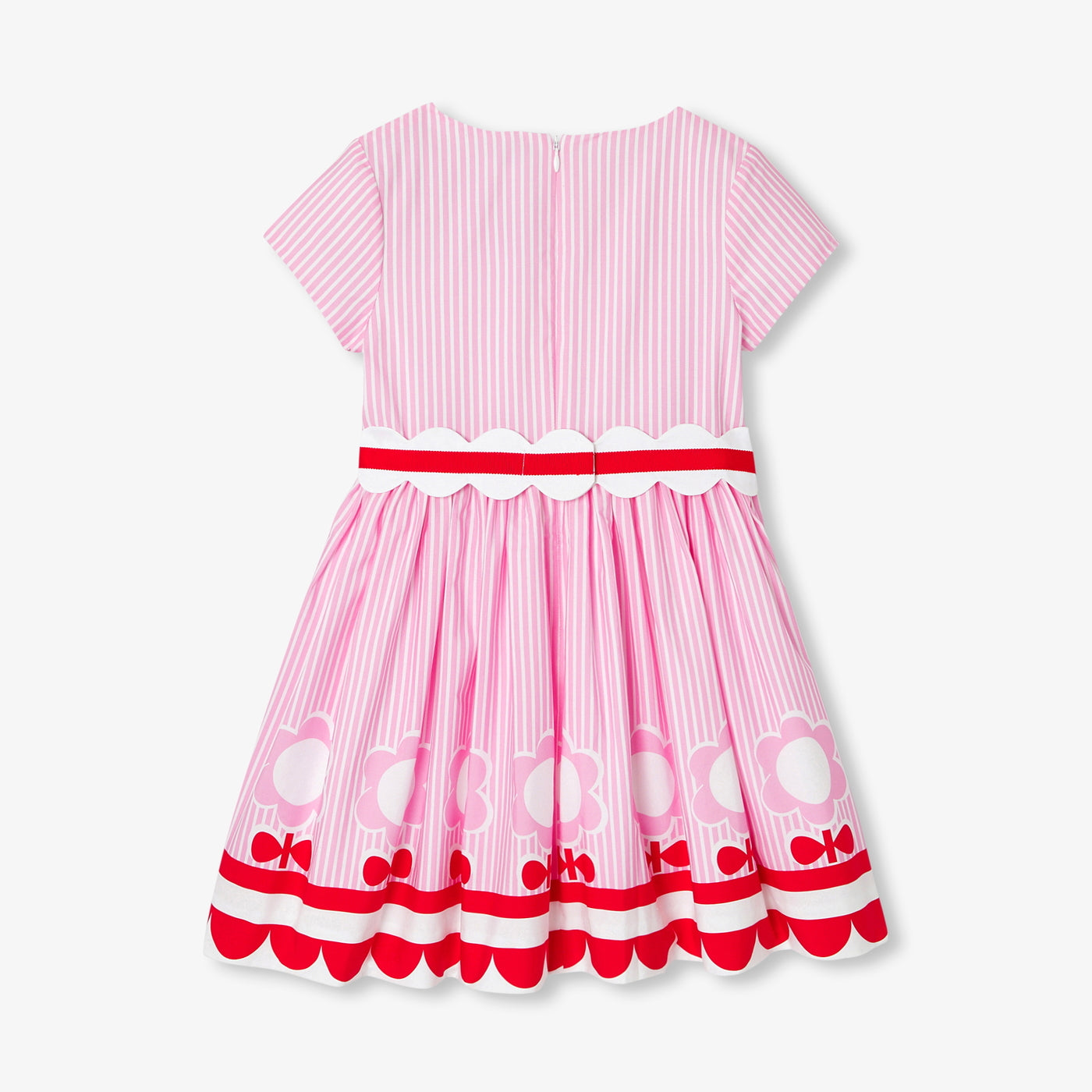 Girl striped poplin dress