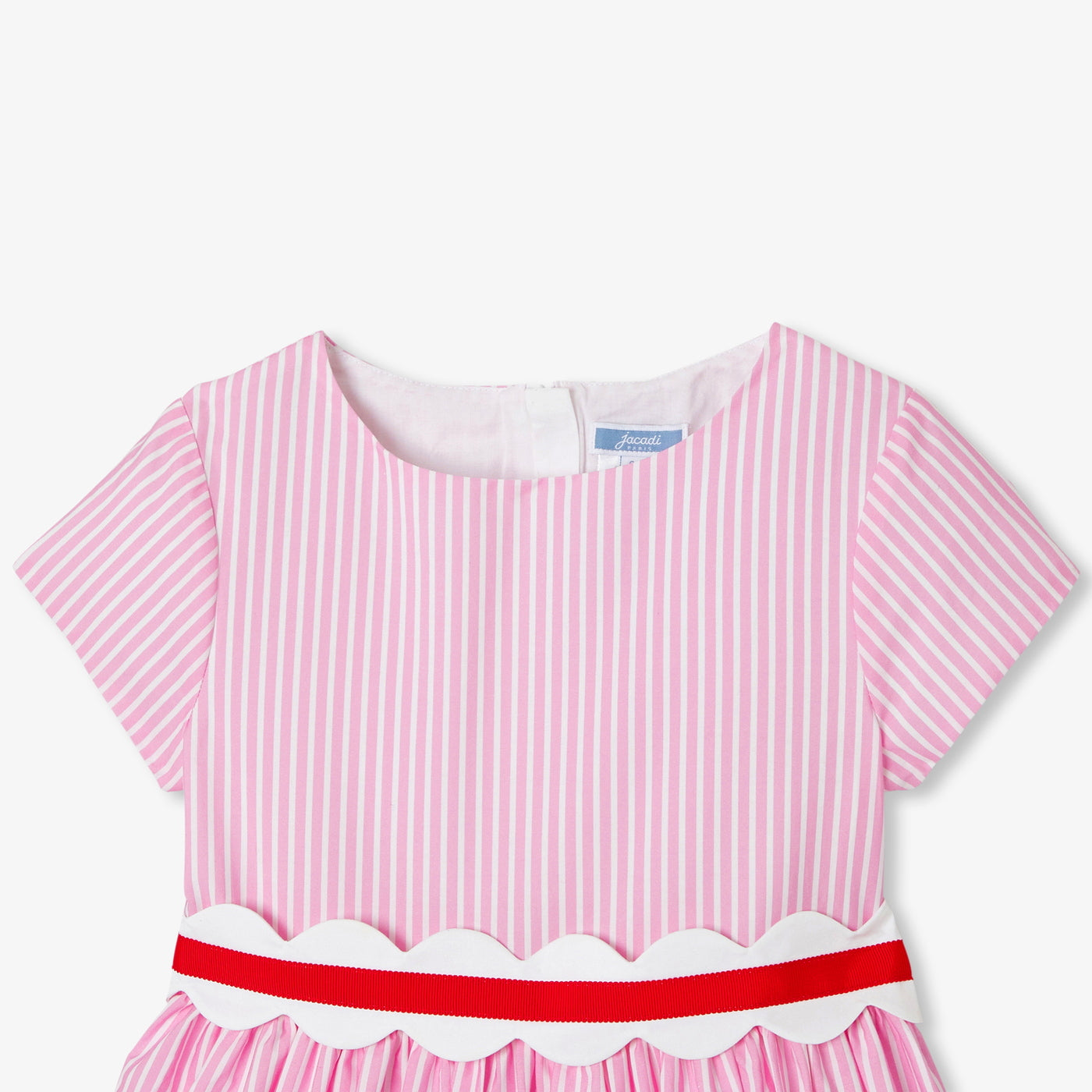 Girl striped poplin dress