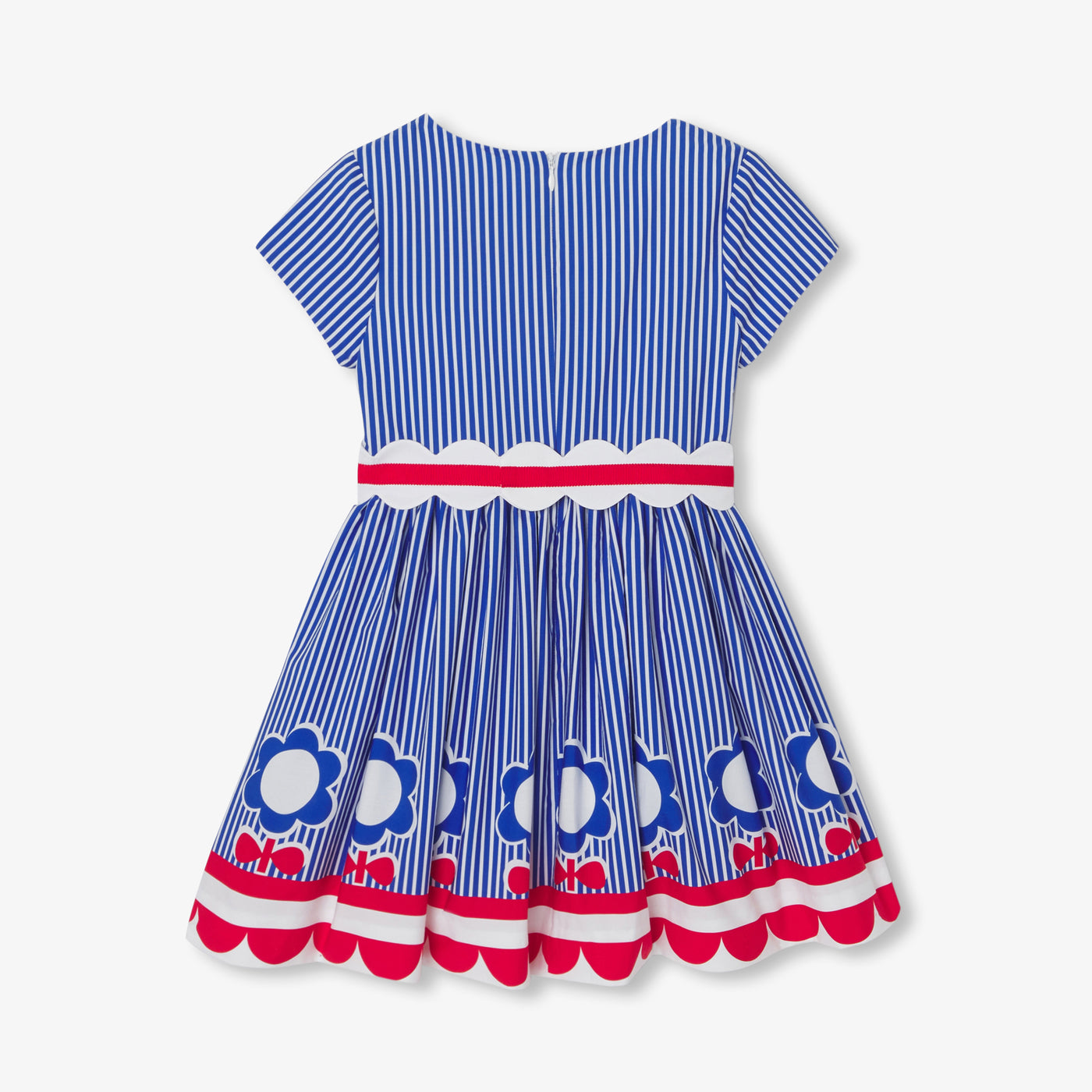 Girl striped poplin dress