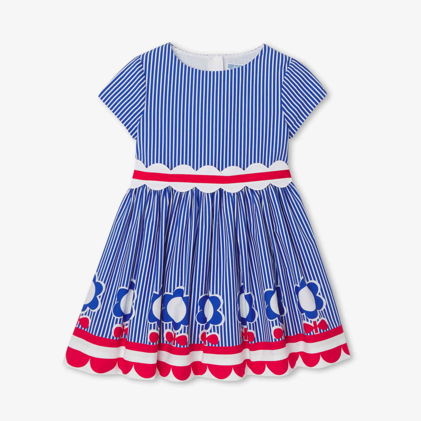 Girl striped poplin dress