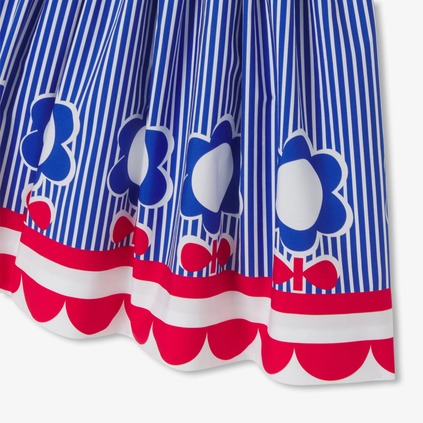 Girl striped poplin dress