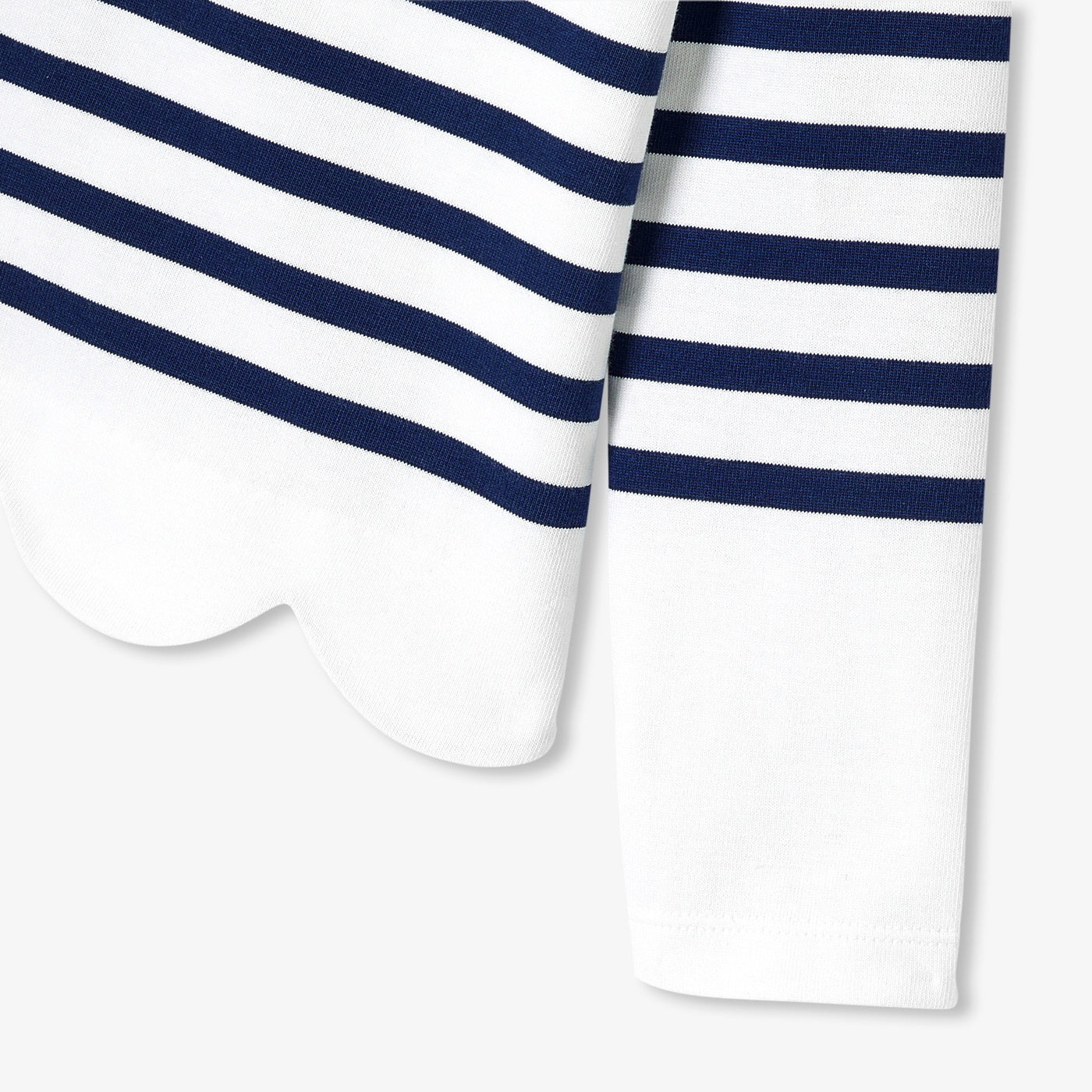 Girl cotton sailor top