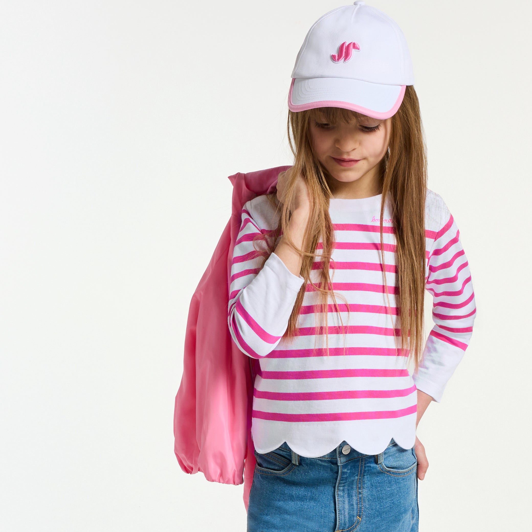 Girl cotton sailor top