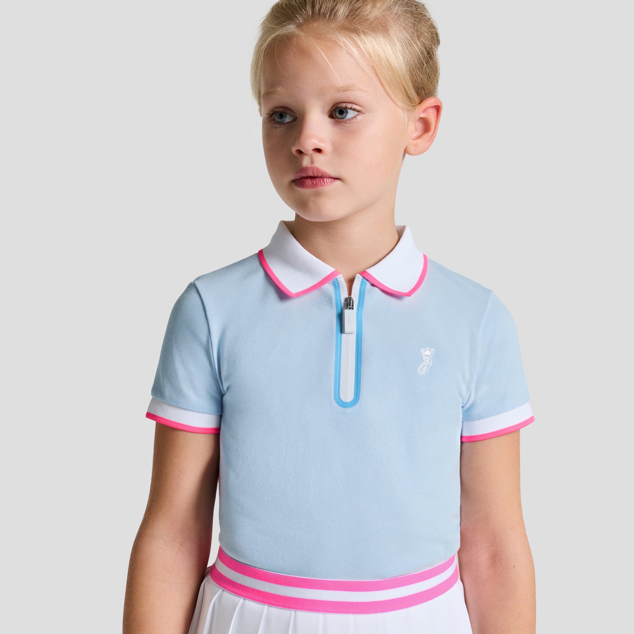 Girl short-sleeved polo shirt