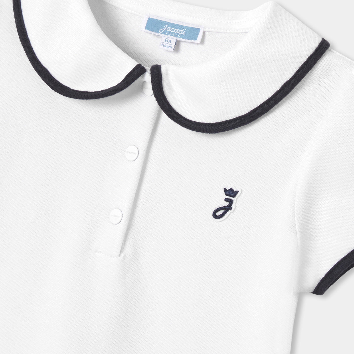 Girl short-sleeved polo shirt