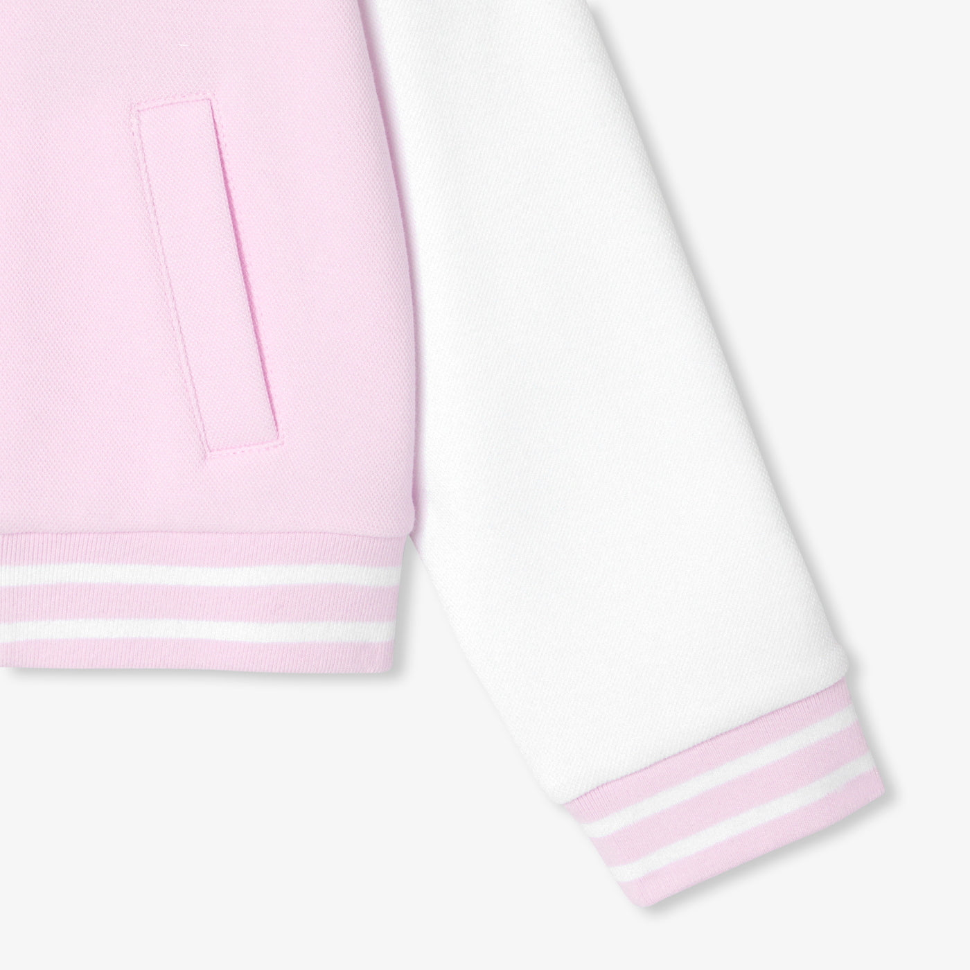 Girl Varsity cardigan in fleece