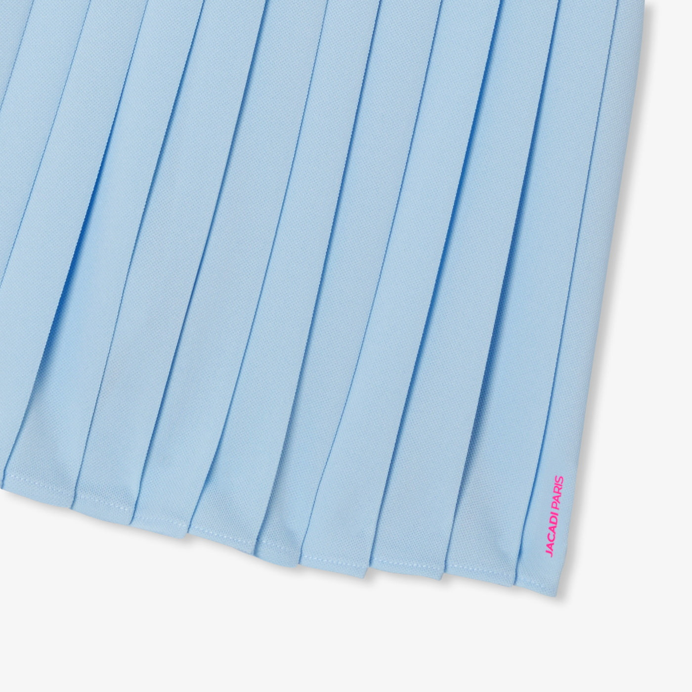 Girl piqué knit pleated skirt