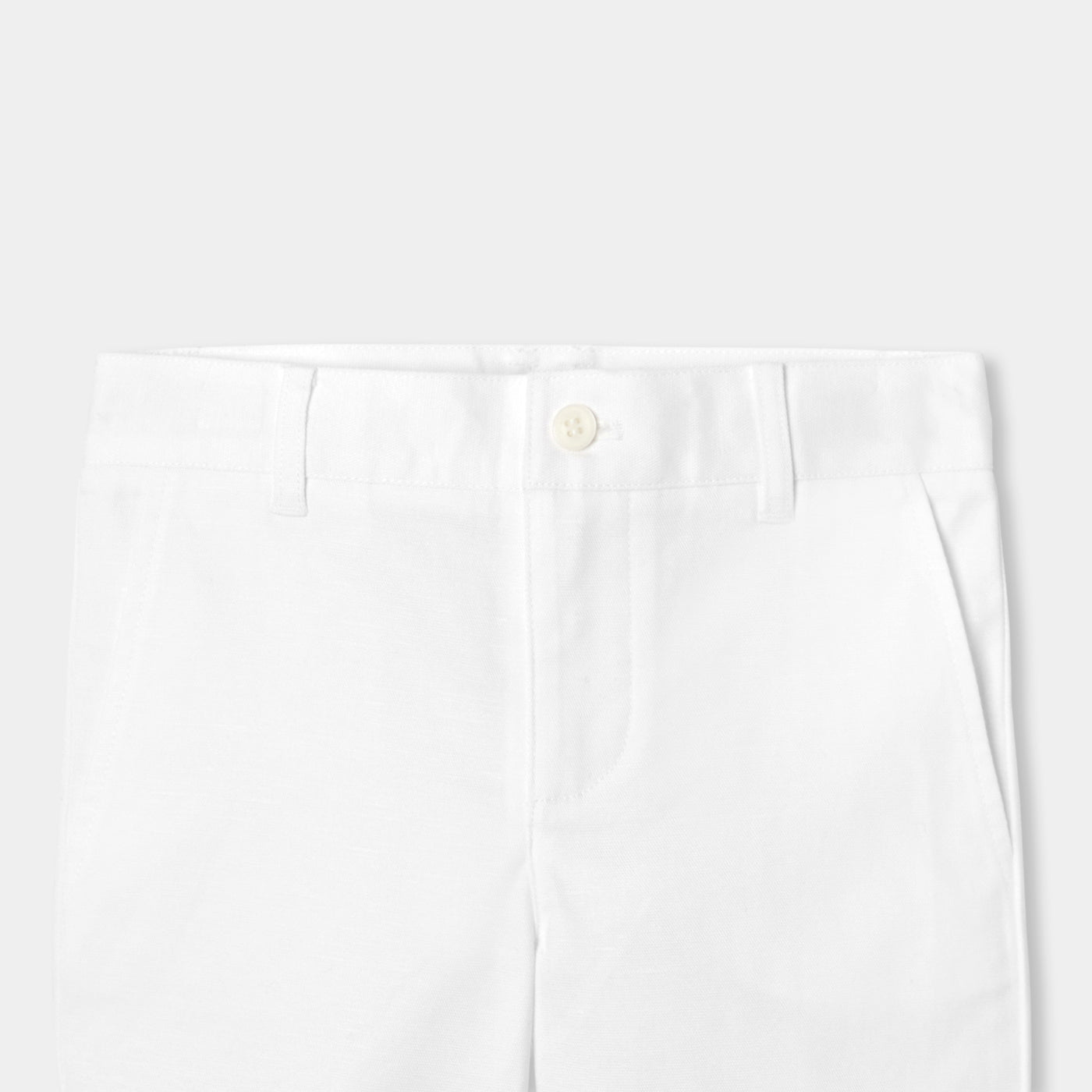 Boy cotton and linen Bermuda shorts