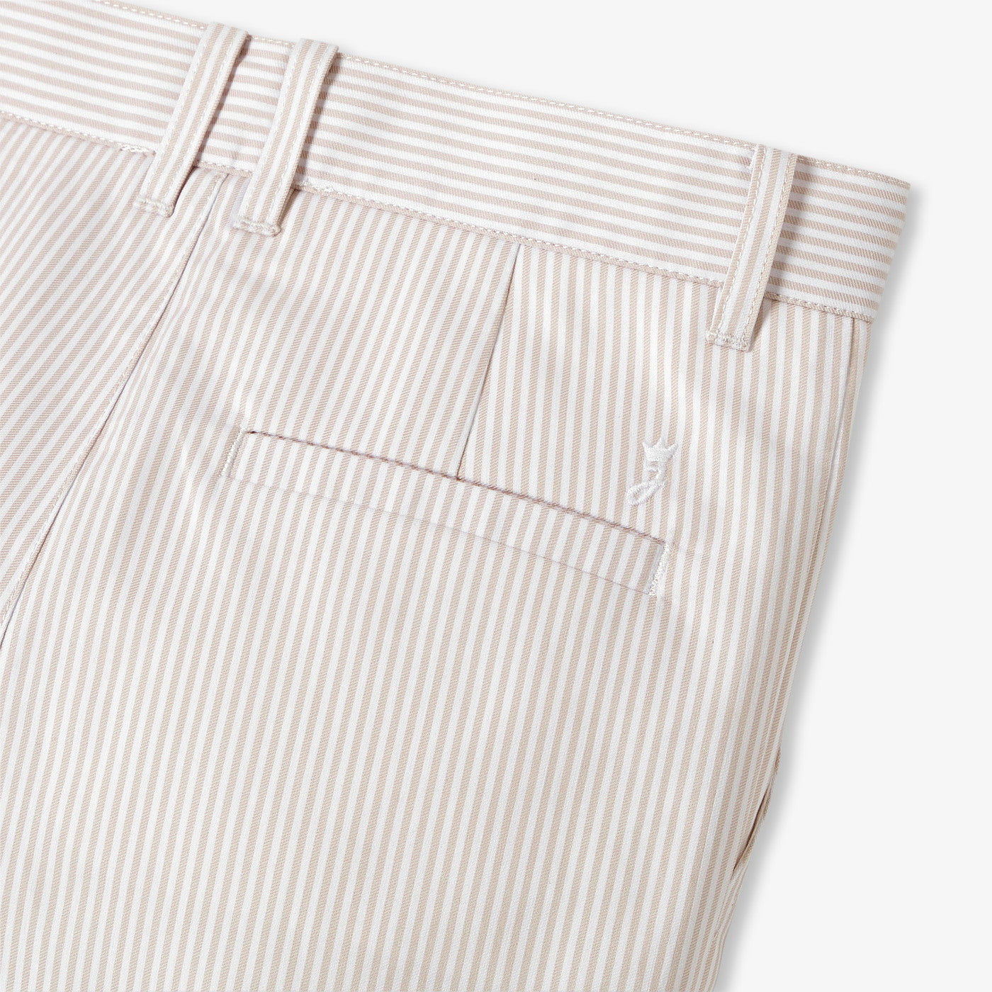 Boy striped twill Bermuda shorts