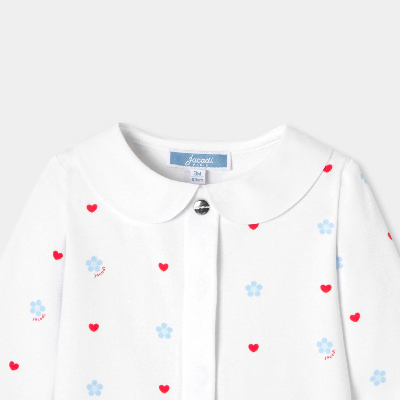 Baby girl pyjamas in interlock cotton