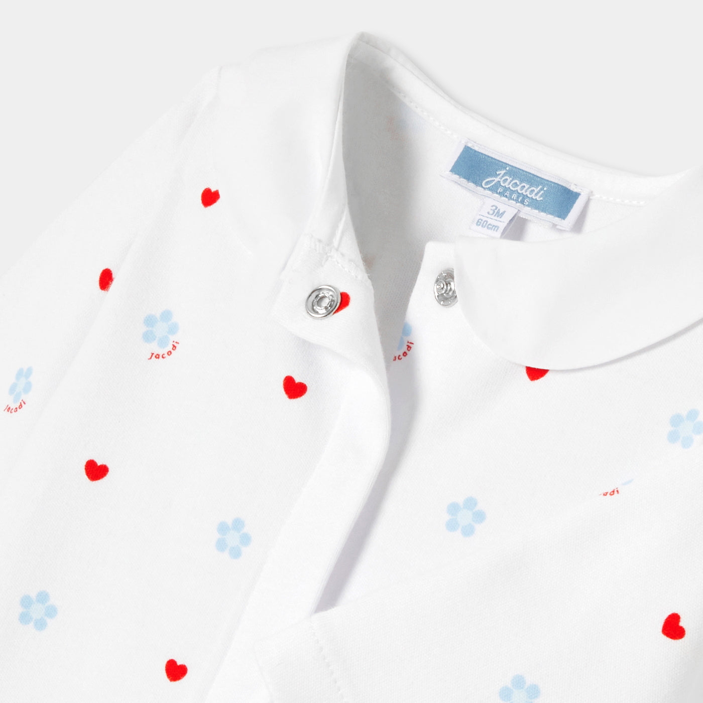 Baby girl pyjamas in interlock cotton