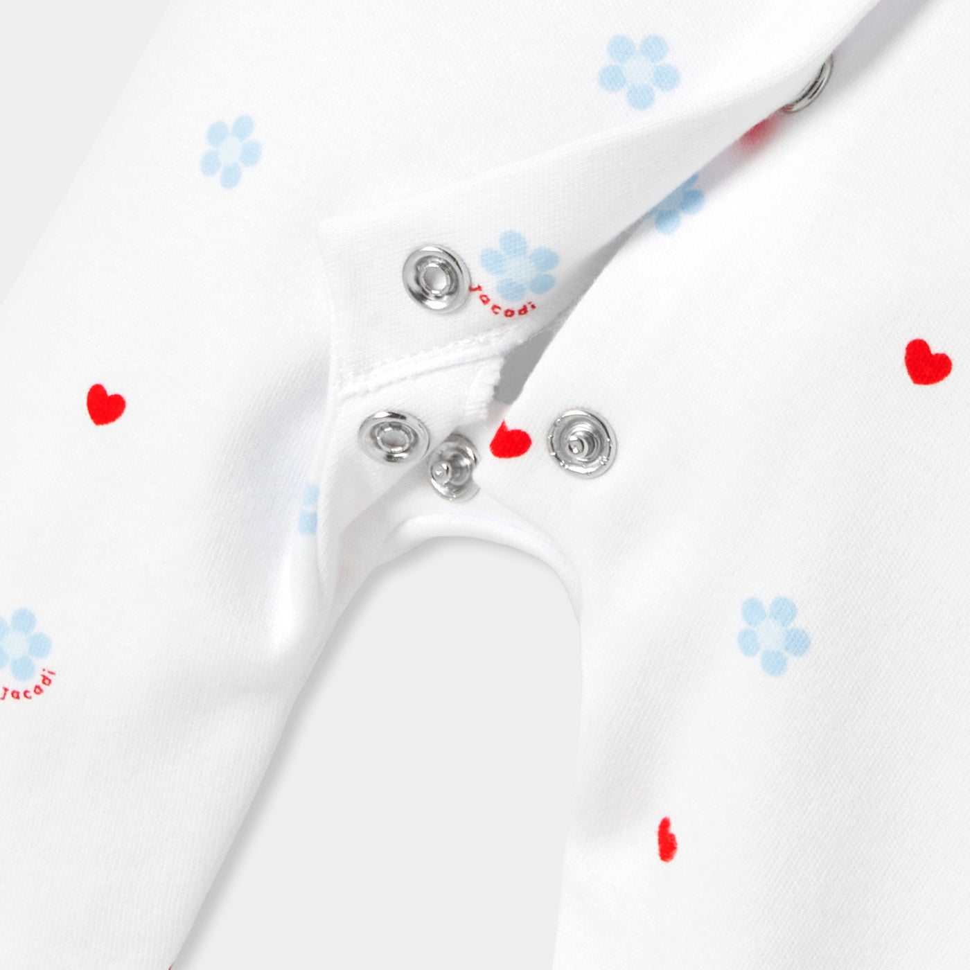 Baby girl pyjamas in interlock cotton