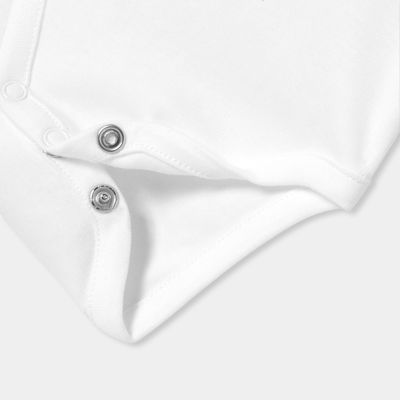 Baby girl short-sleeved interlock cotton bodysuit