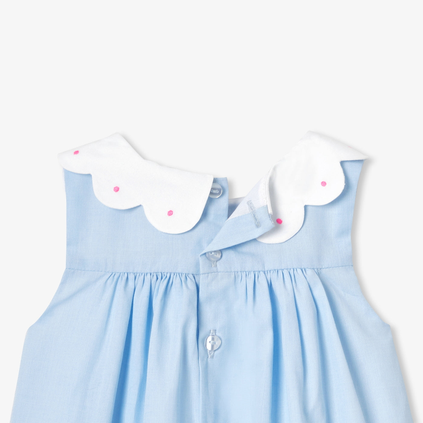 Baby girl cotton fil-à-fil dress