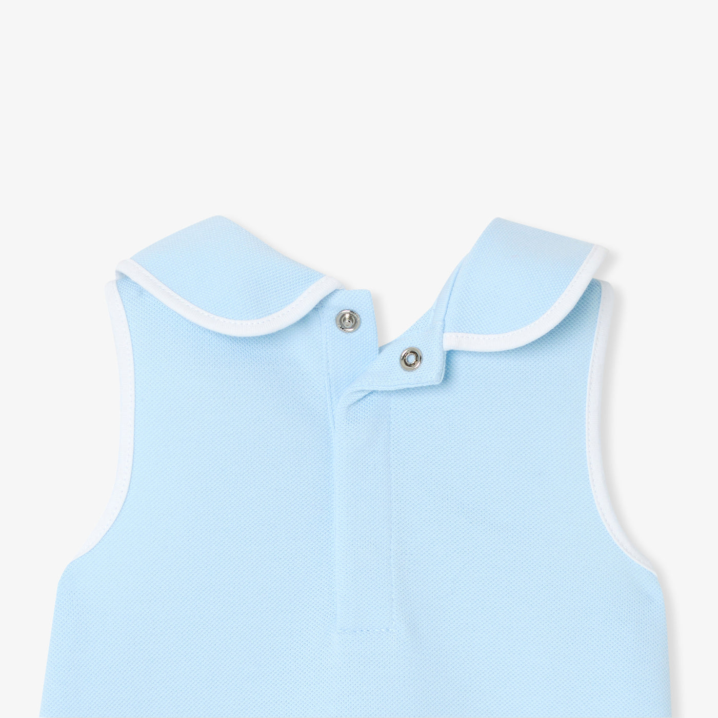Baby girl sleeveless dress in cotton piqué