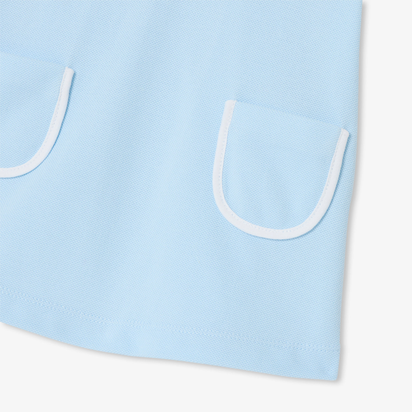 Baby girl sleeveless dress in cotton piqué