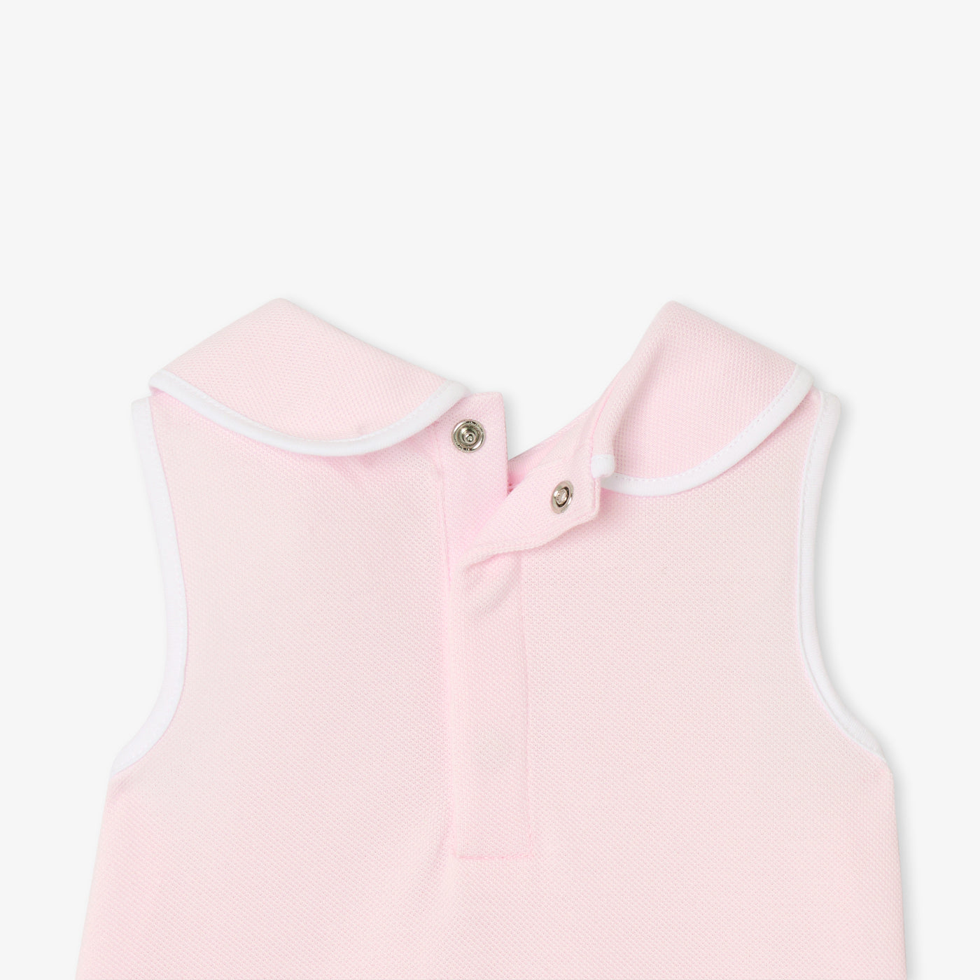 Baby girl sleeveless dress in cotton piqué