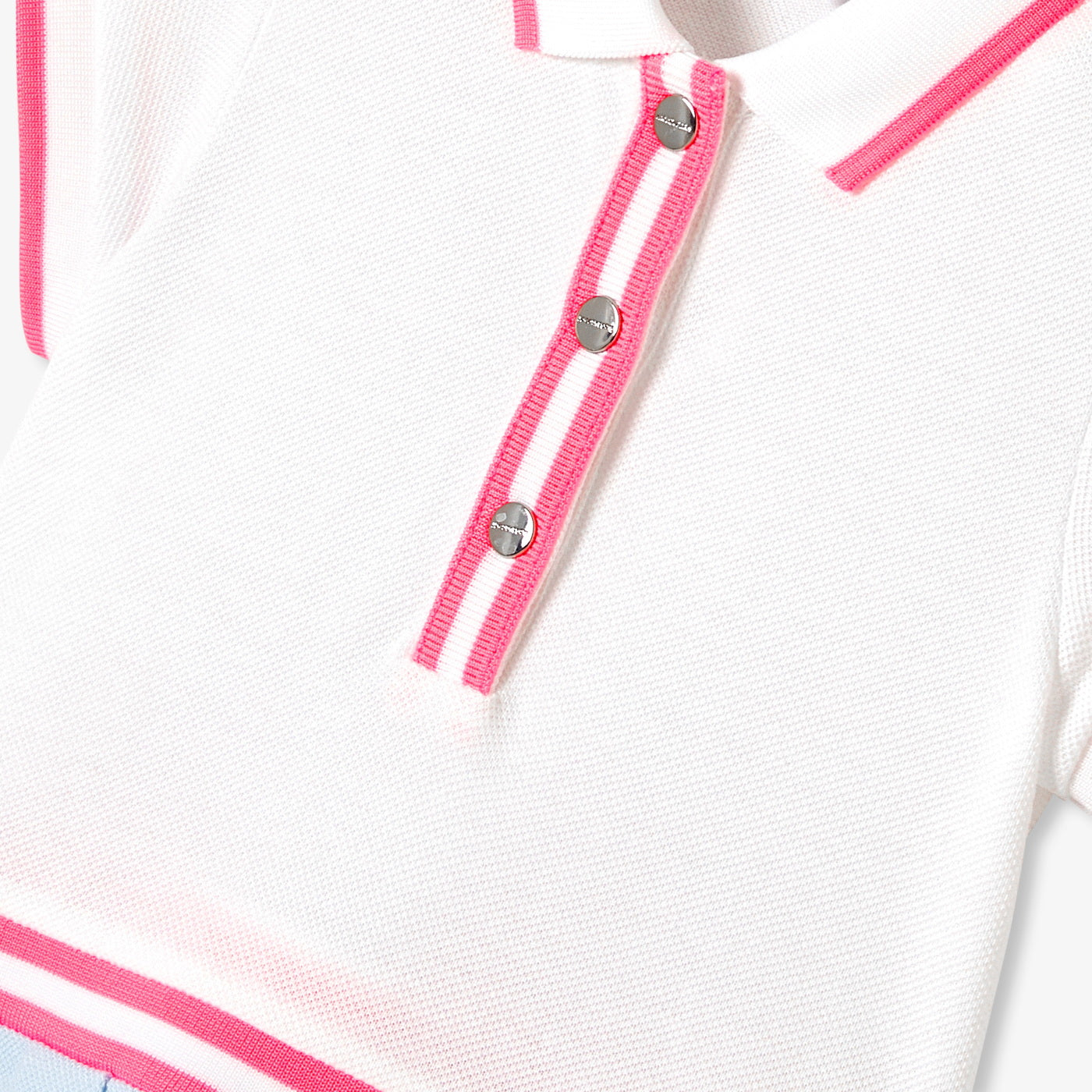 Baby girl polo dress in cotton piqué